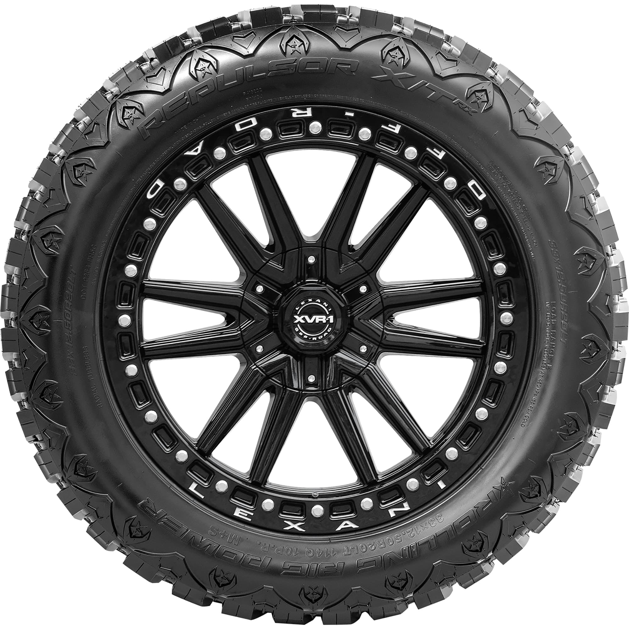 RBP Repulsor X/T RX Rugged Terrain Light Truck Tire (Black Sidewall, LT32X11.50R15) eo5g1