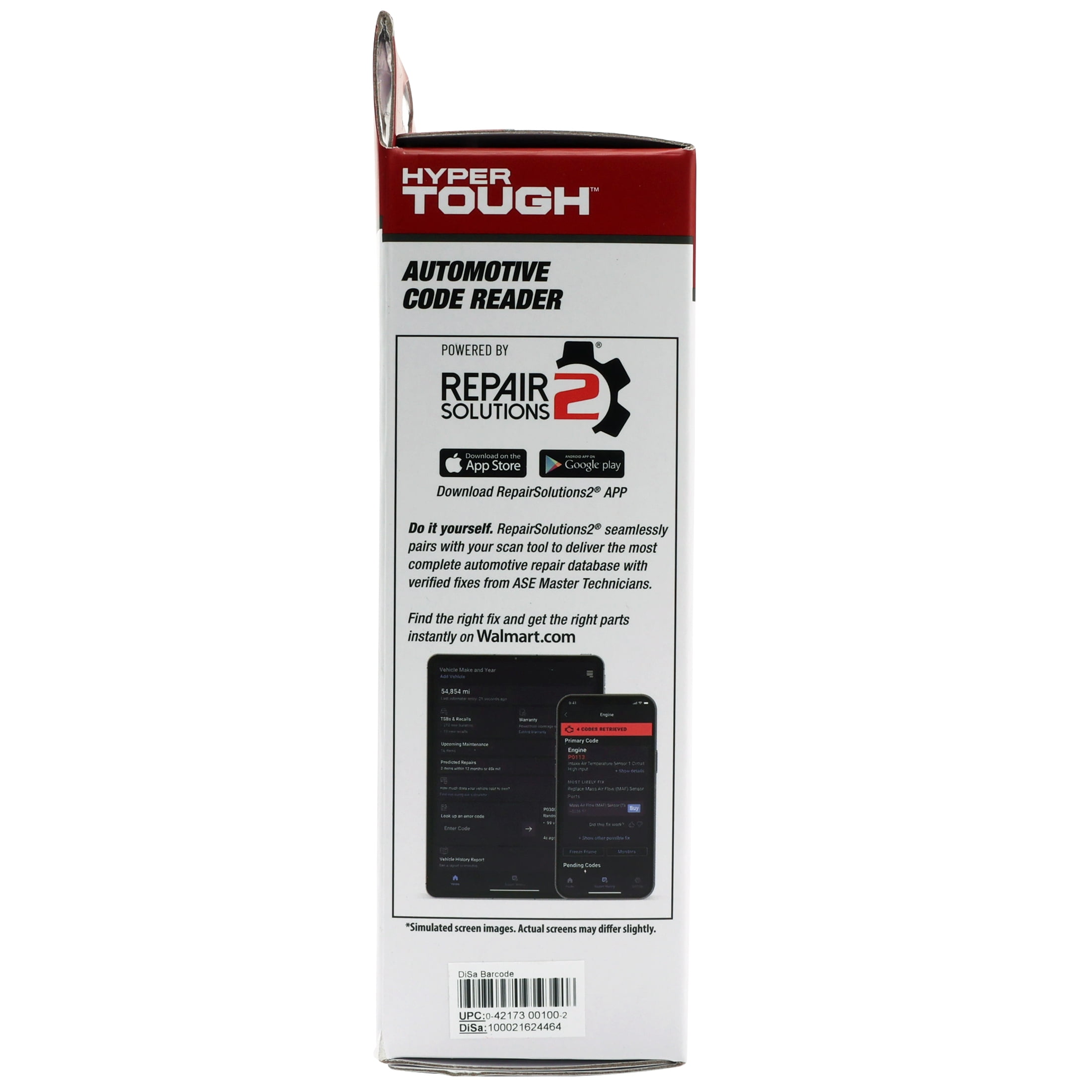 Hyper Tough HT100 OBD2 Code Reader Diagnostic Scan Tool (1996 & Newer Vehicles) 5iaqm