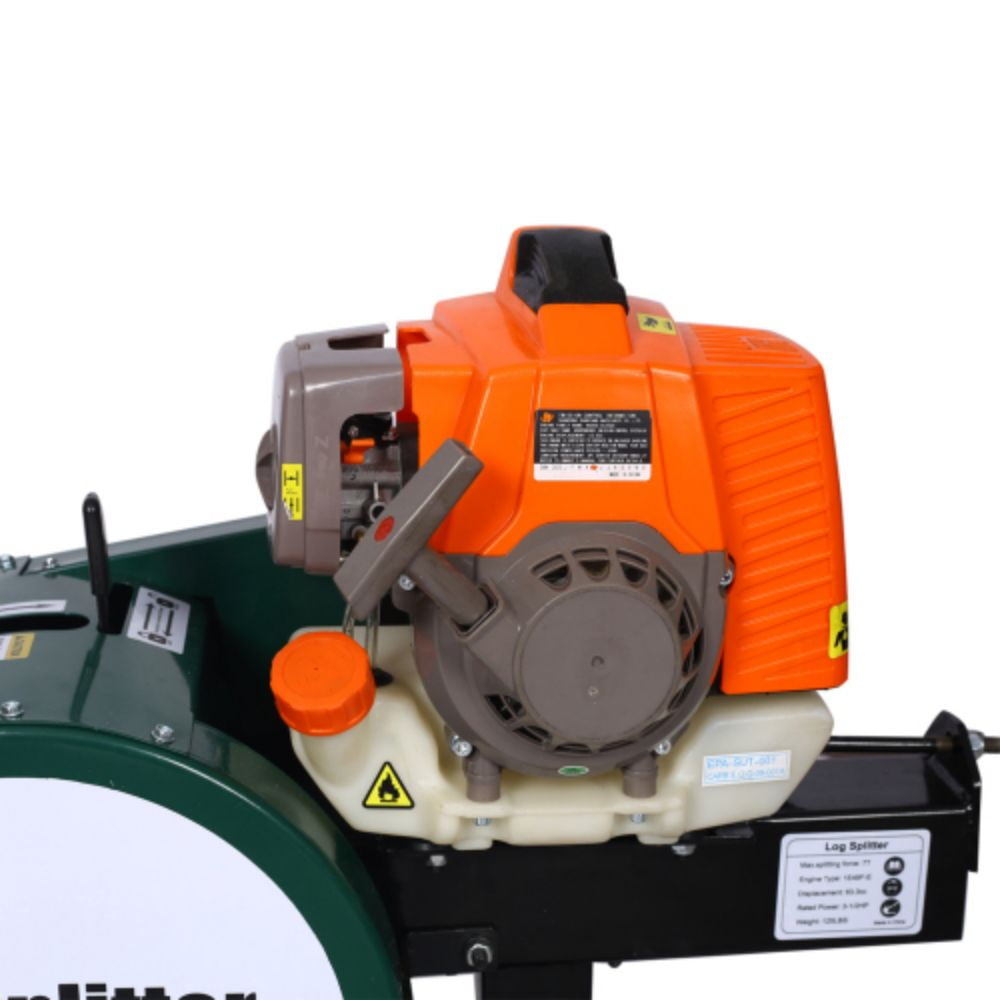 DSstyles Electric Log Splitter, Double Flywheel Firewood Chopping Machine (Green, 18.5 in) zp1vp