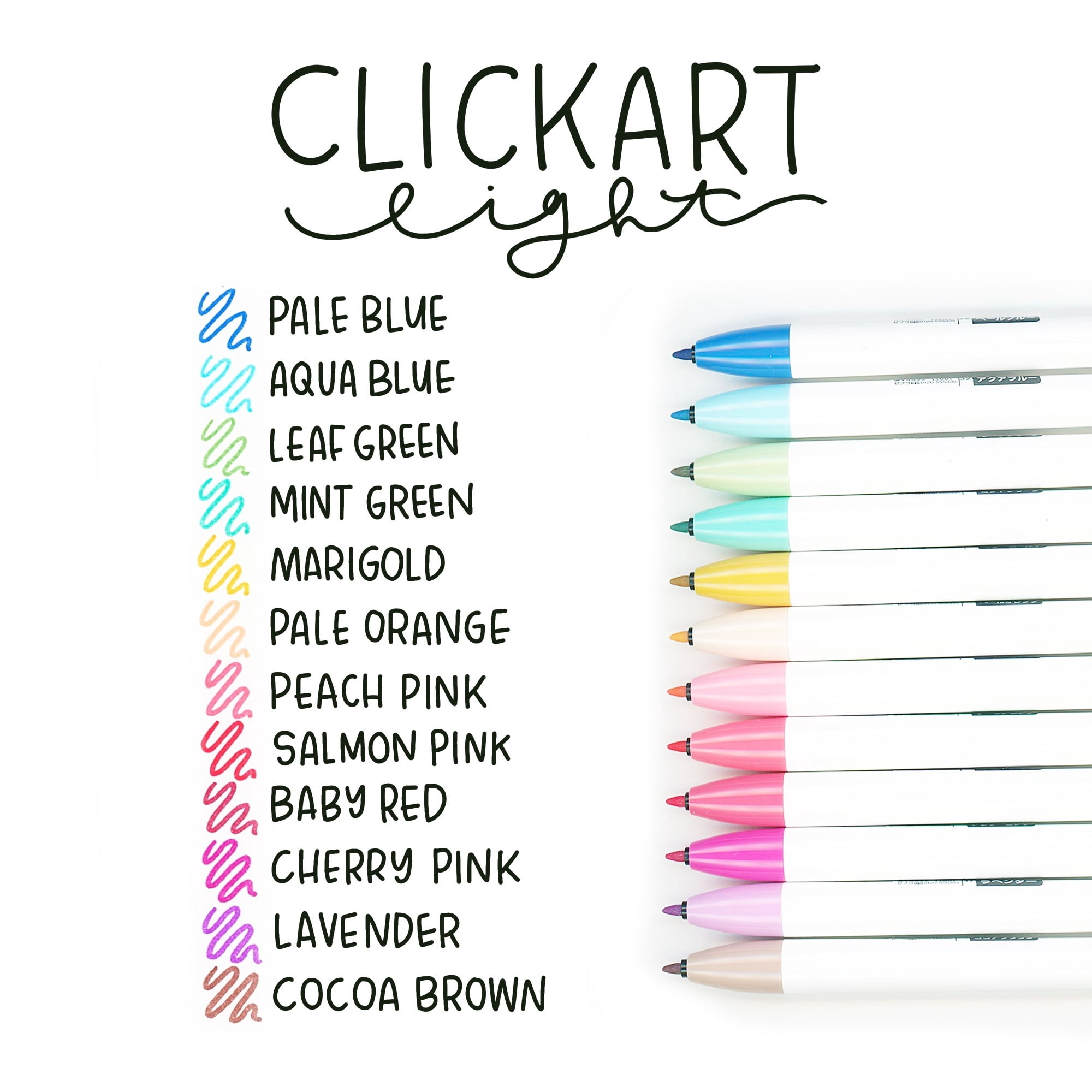 Zebra Pen ClickArt Retractable Marker Pens (Assorted Colors, 12 Pack) 47kbr - Image 2
