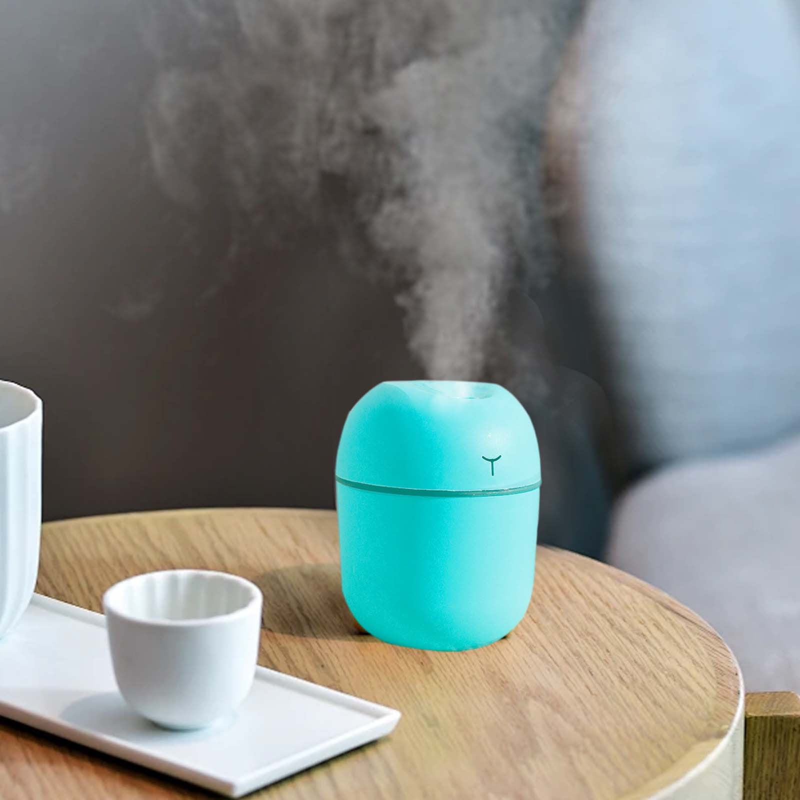 100Fens Portable Mini Cool Mist Humidifier, Quiet USB Desktop Air Moisturizer for Bedroom and Office (Green, 7.44 fl oz) kjp94