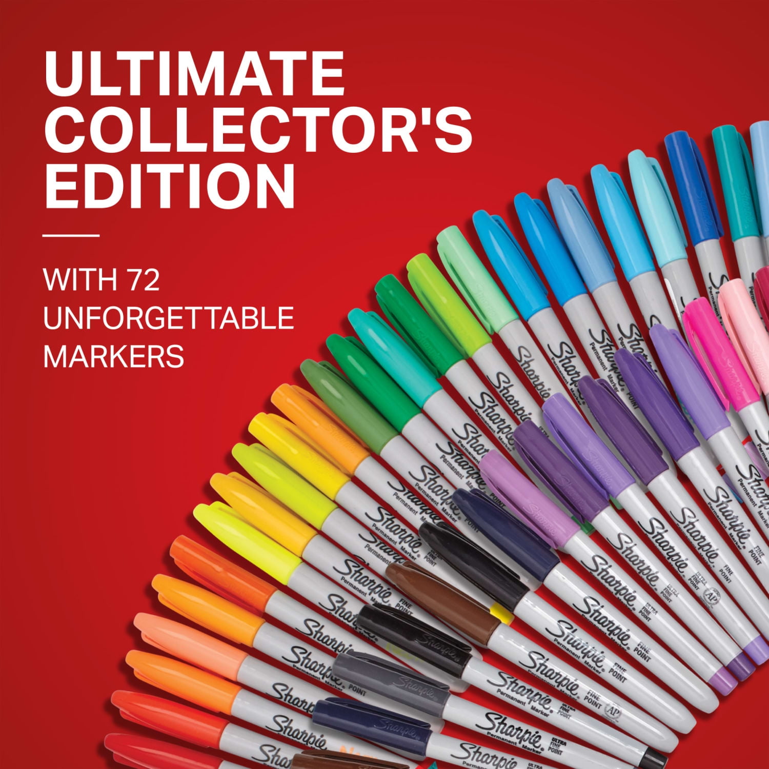 Sharpie Permanent Markers Ultimate Collection, Fine and Ultra Fine Points, Assorted Colors (72 Count) de4ci