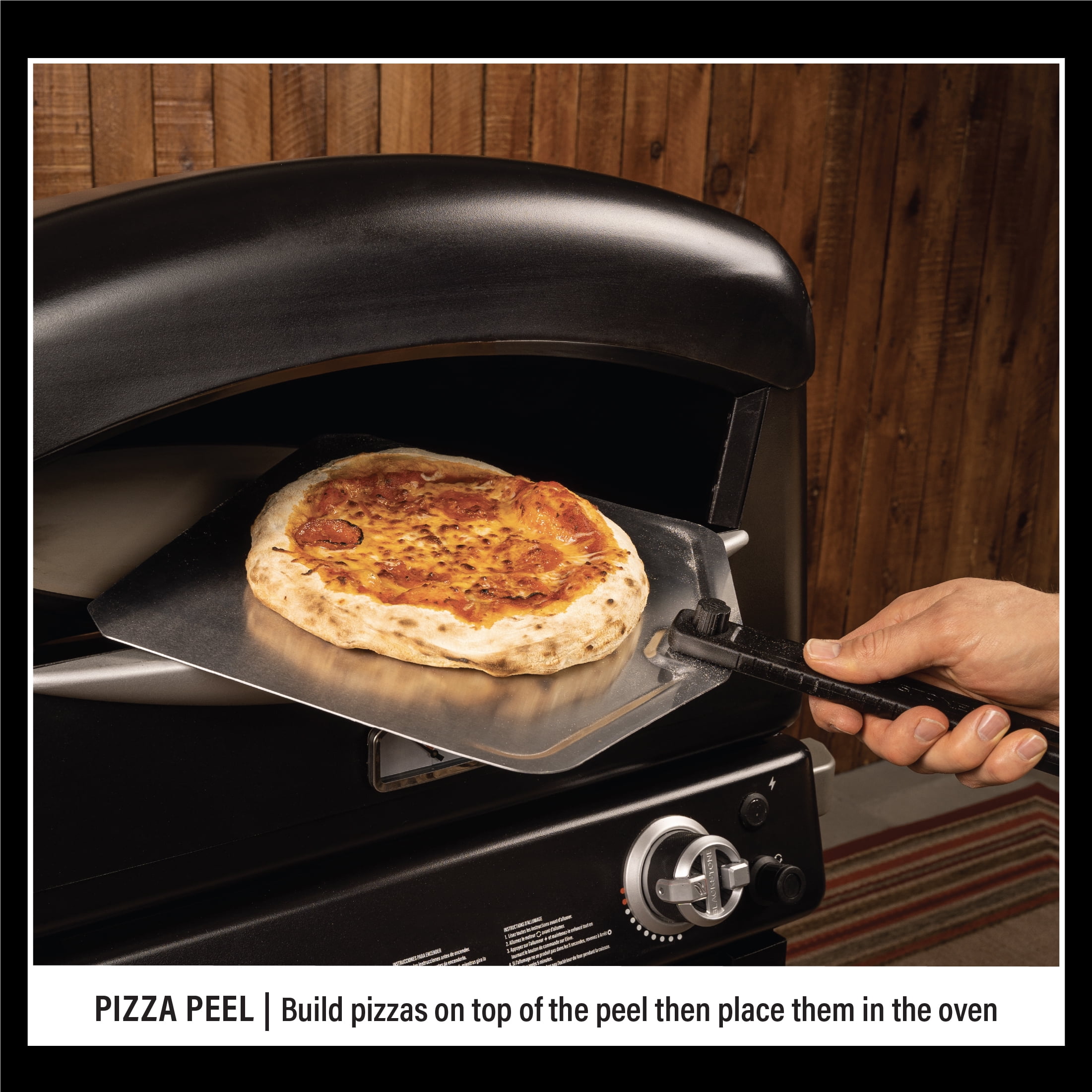Blackstone Pizza Oven Accessory Kit with Aluminum Tray, Foldable Peel, and Cutter (Silver, 3-Piece) 4owcx - Image 4