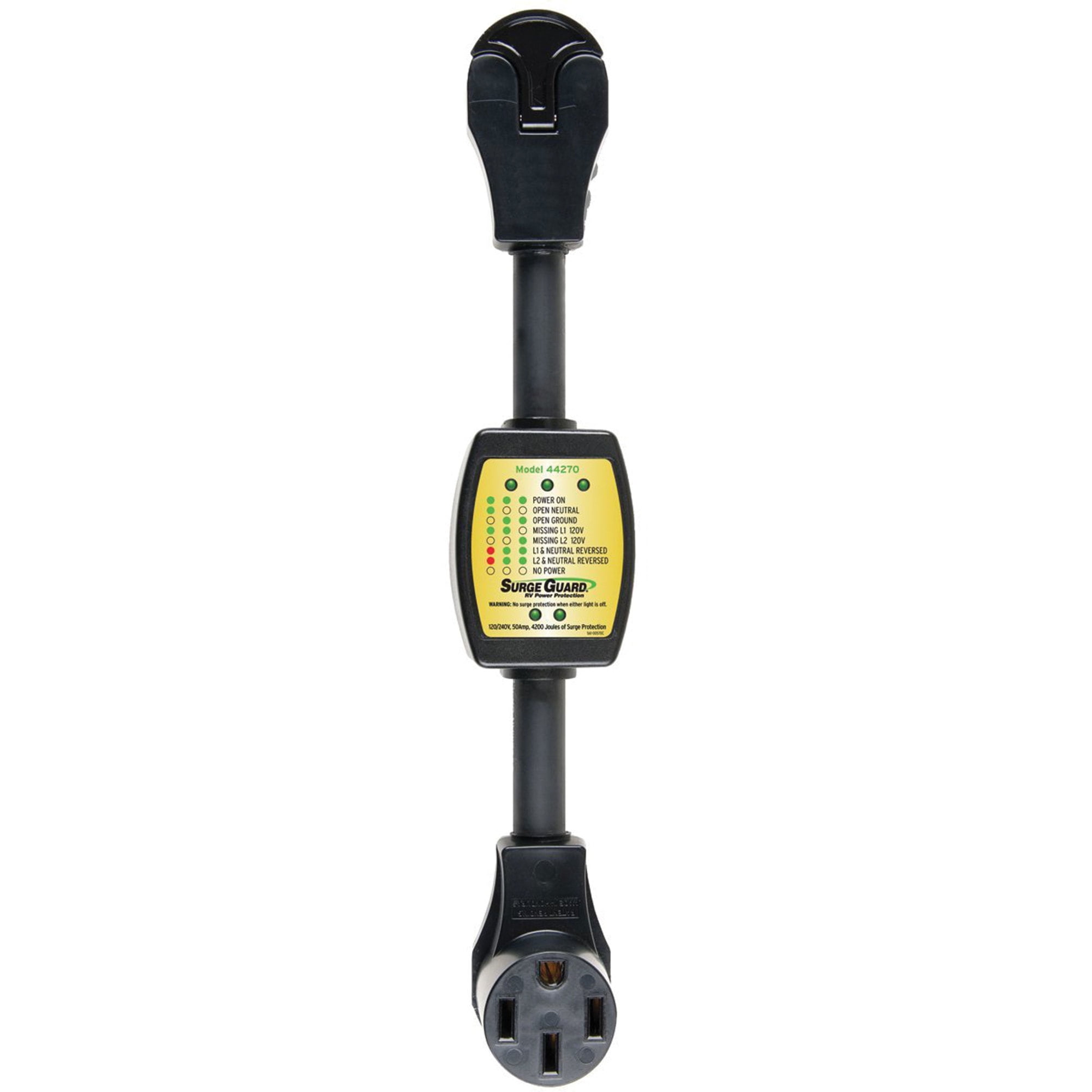 Southwire 44270 Surge Guard Electrical Power Protector (Black, 50A) 78s6q