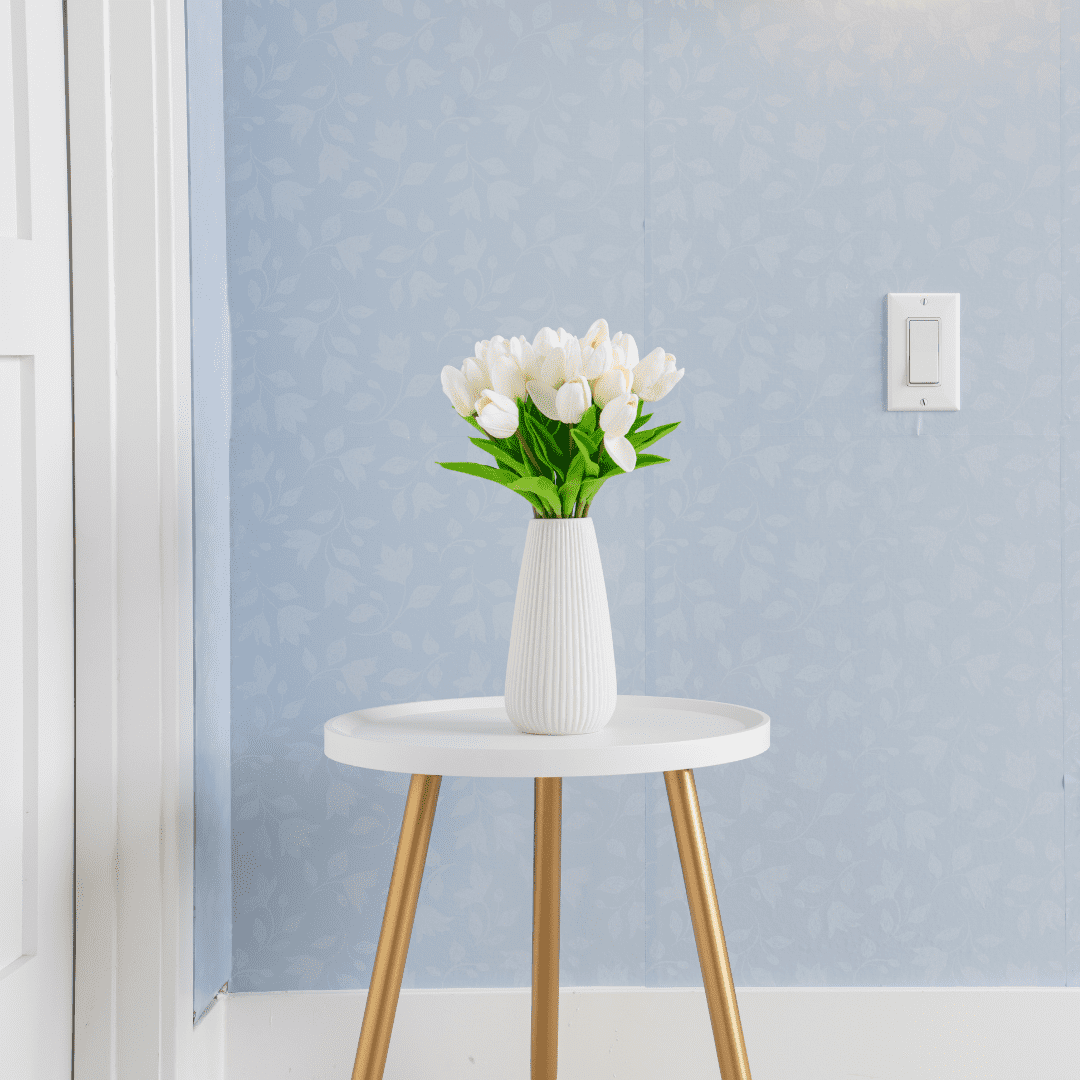 WallWear Peel and Stick Wallpaper Panels, Trail Blazer Design, Removable Vinyl Wall Decor (Blue, 8-Pack, 16 x 24 in) w3ako