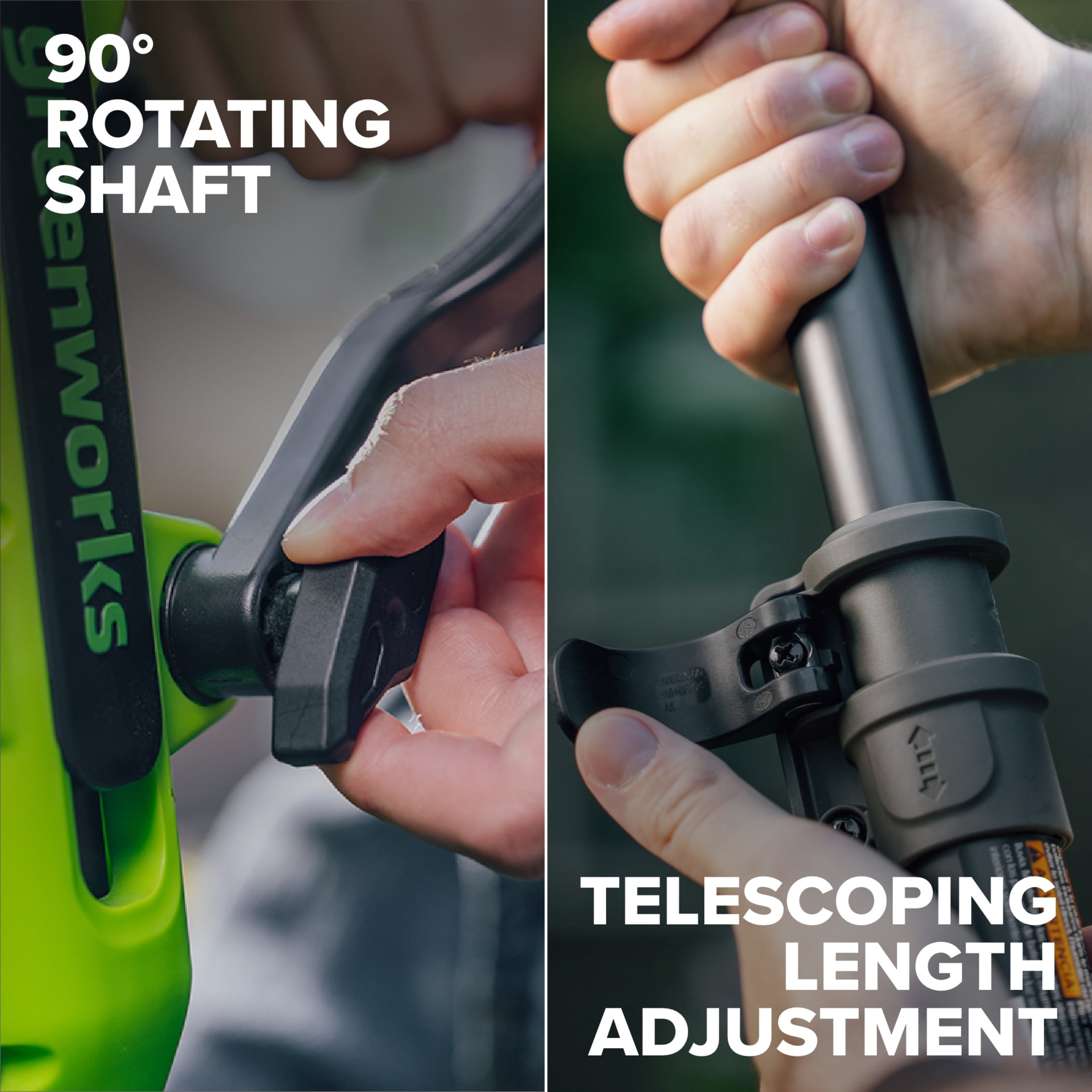 Greenworks PowerAll 24V Brushless 12 in String Trimmer with 3.0 Ah USB-C Battery and Charger (12 in) gd83u
