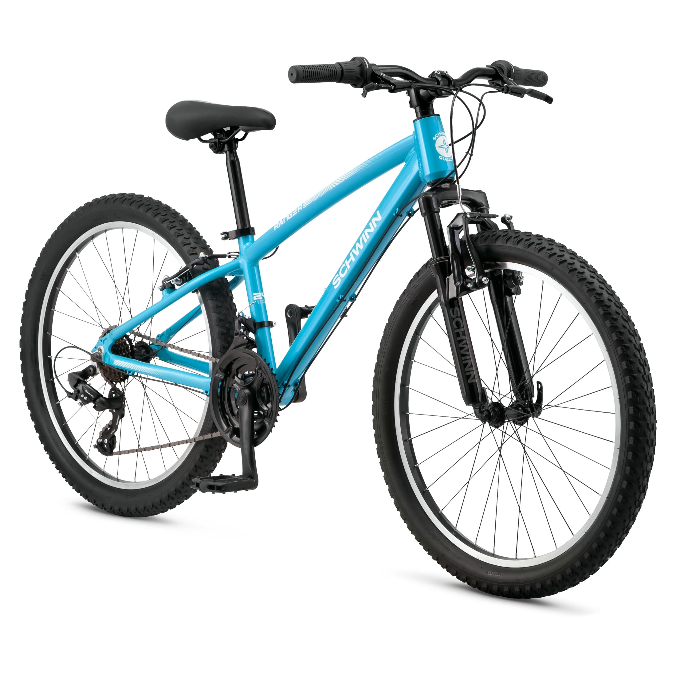 Schwinn Ranger Mountain Bike (Blue, 24 in Wheel, 21 Speeds) noc7h