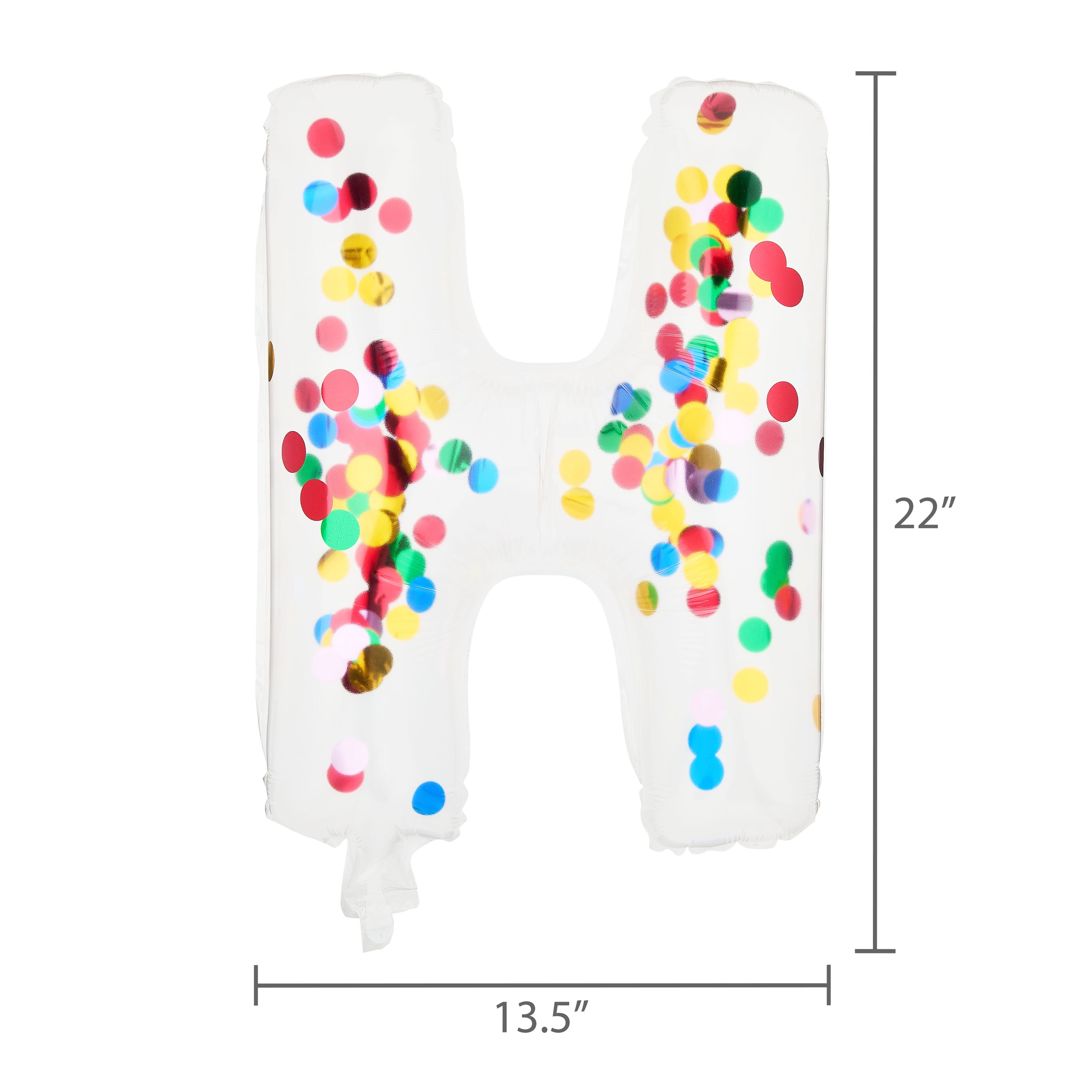 Way To Celebrate Happy Birthday Confetti Metallic Foil Balloon Banner (Multi-Color, 16 Pieces) flmf8