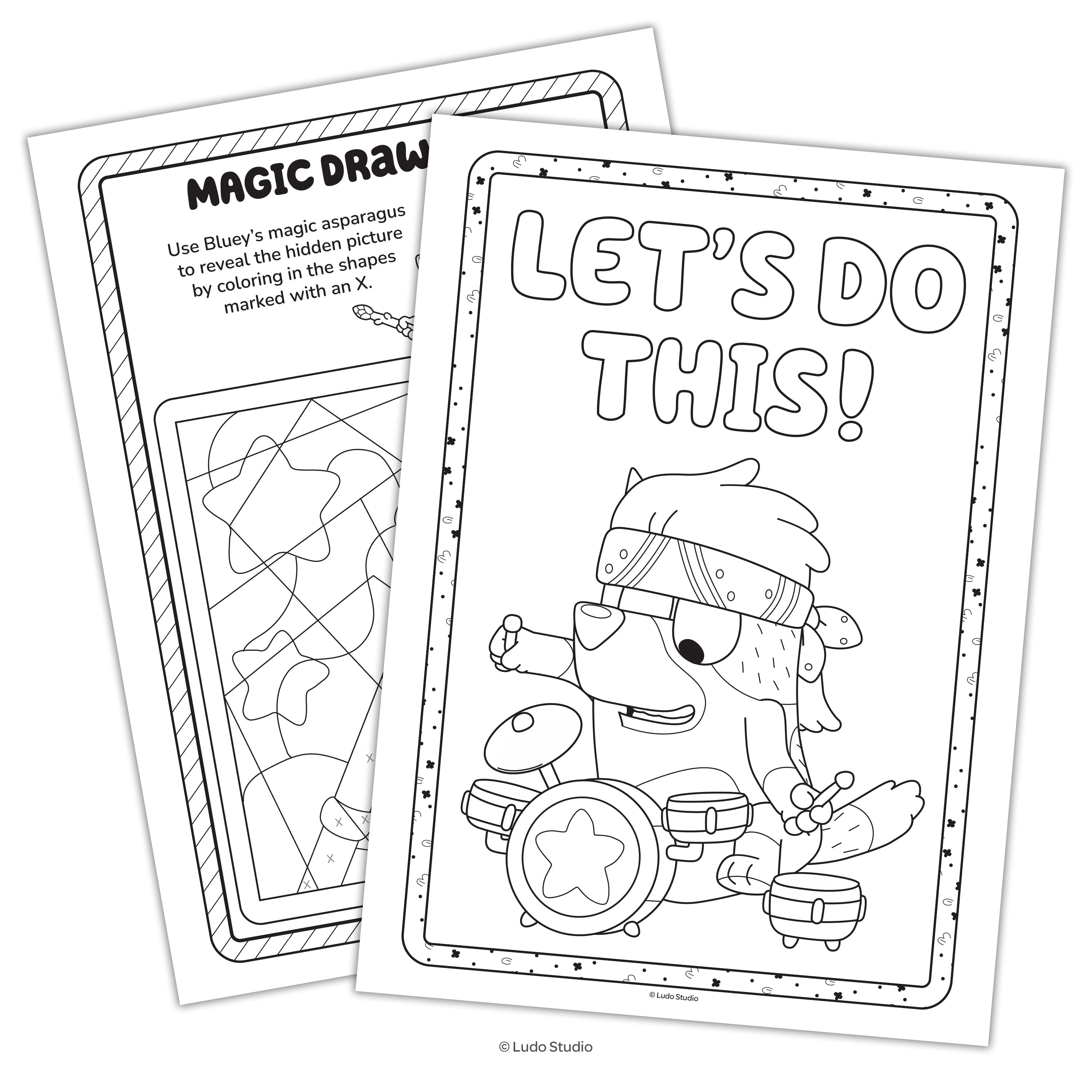 Bluey Jumbo Coloring Book by Bendon, Activity Book for Kids (64 Pages, 10.75 in x 7.75 in) avtgr