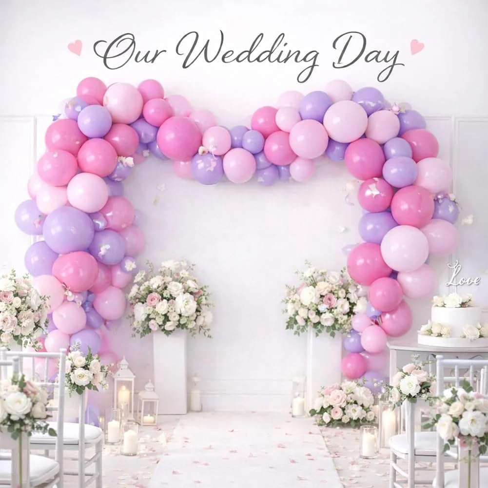 Generic Reusable Inflatable Balloon Garland Arch Kit, Durable PVC Party Decoration Set (Light Pink, 3 Pack) p7kah