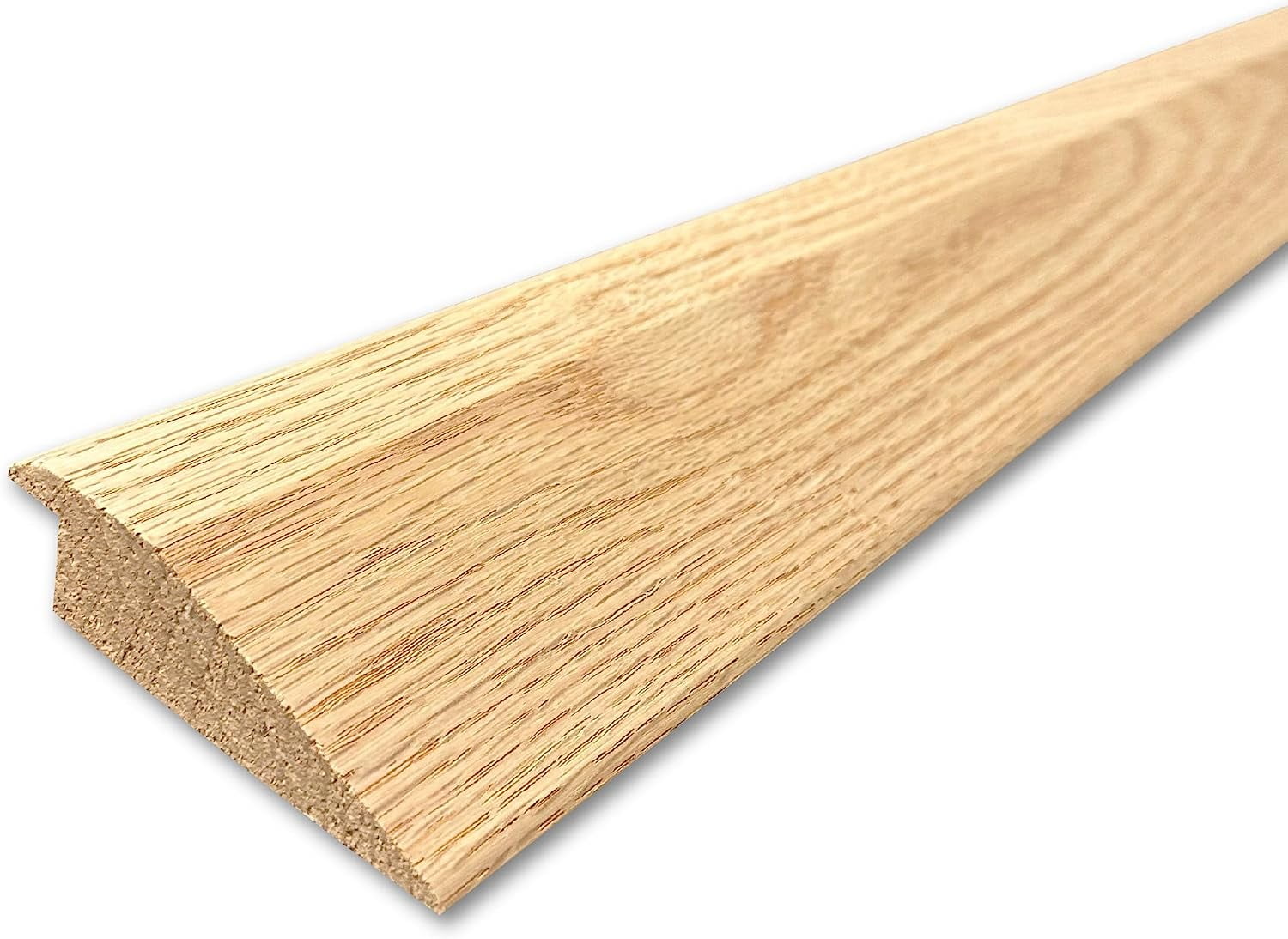 Randall Manufacturing Solid Red Oak Overlap Transition Strip for 0.5 in Flooring (2.5 in Wide, 4 ft) 7fa18