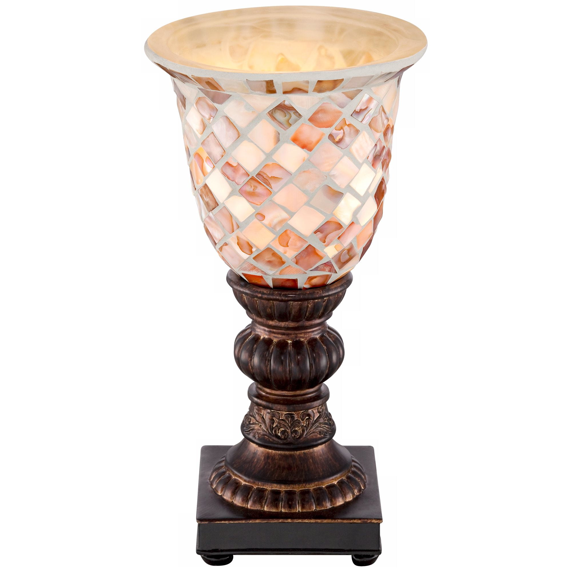 Regency Hill Traditional Uplight Accent Table Lamp (Bronze, 12 in) 0mw2h