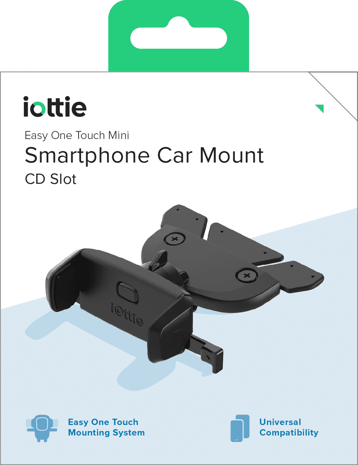 iOttie Easy One Touch Mini CD Slot Phone Mount (Black, 1 Unit) t63i5