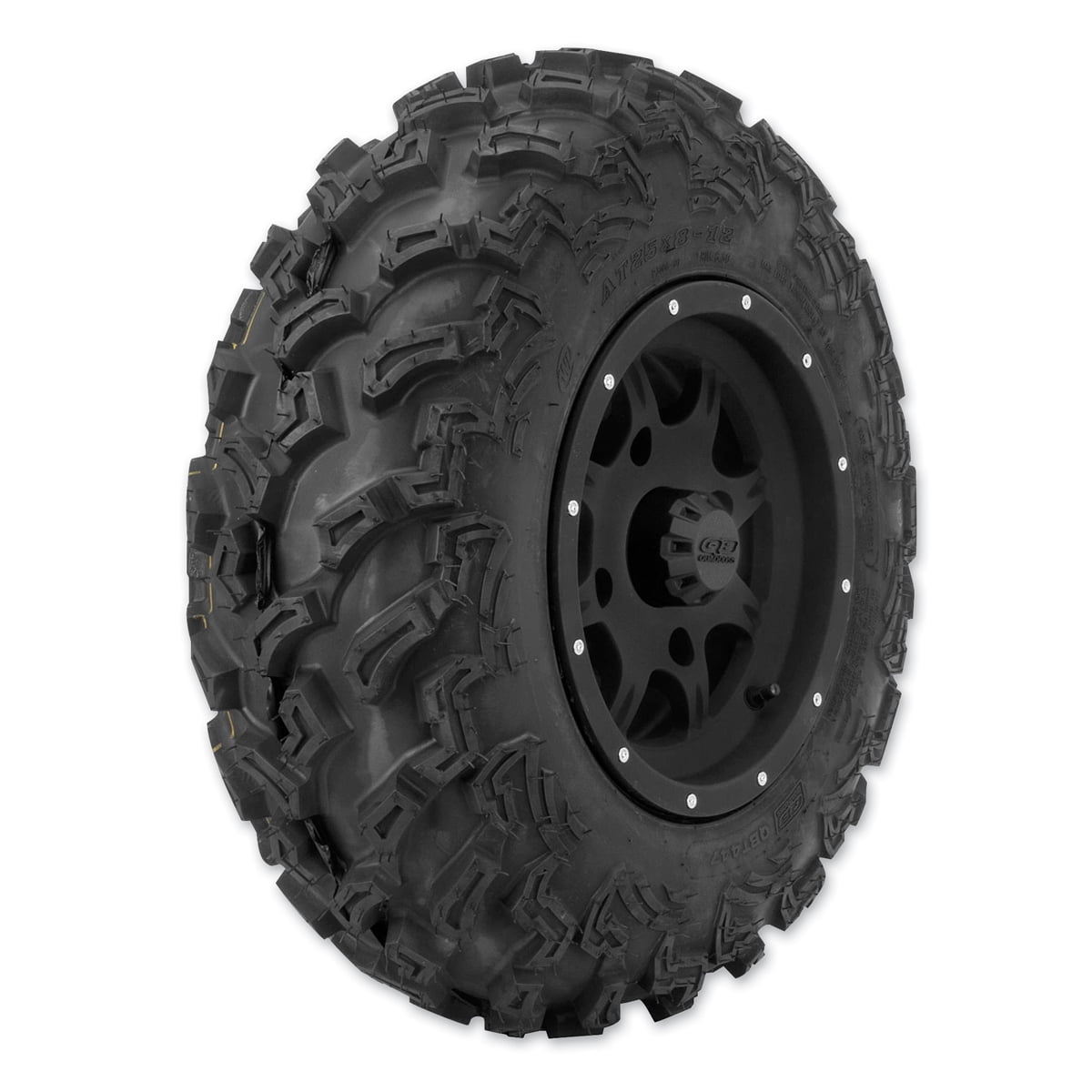 QuadBoss QBT447 Utility Tire (Black, 25x10-12) tbrbs