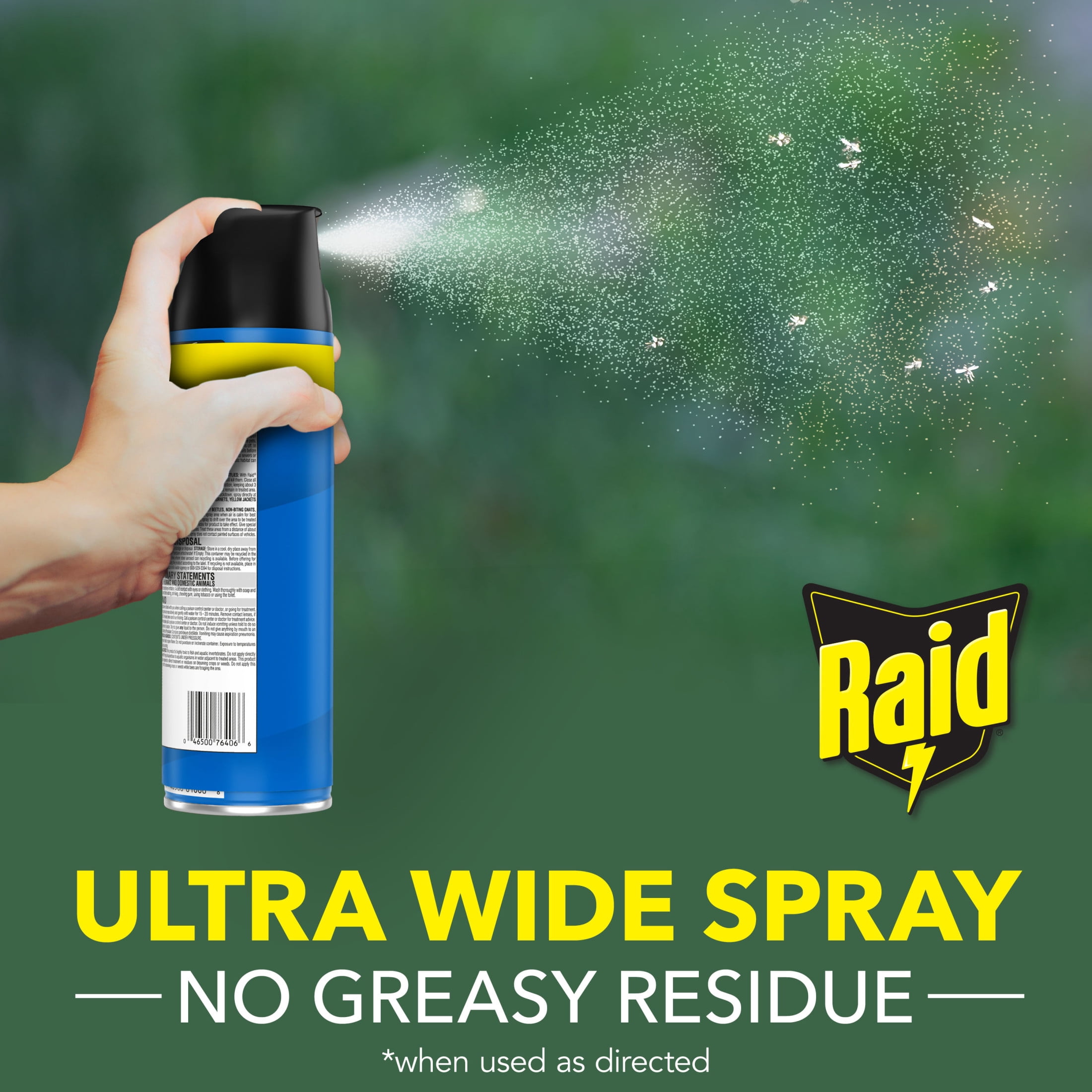Raid Flying Insect Killer 7, Fast-Acting Bug Spray for Flies and Mosquitoes (Outdoor Fresh Scent, 18 oz) qel73