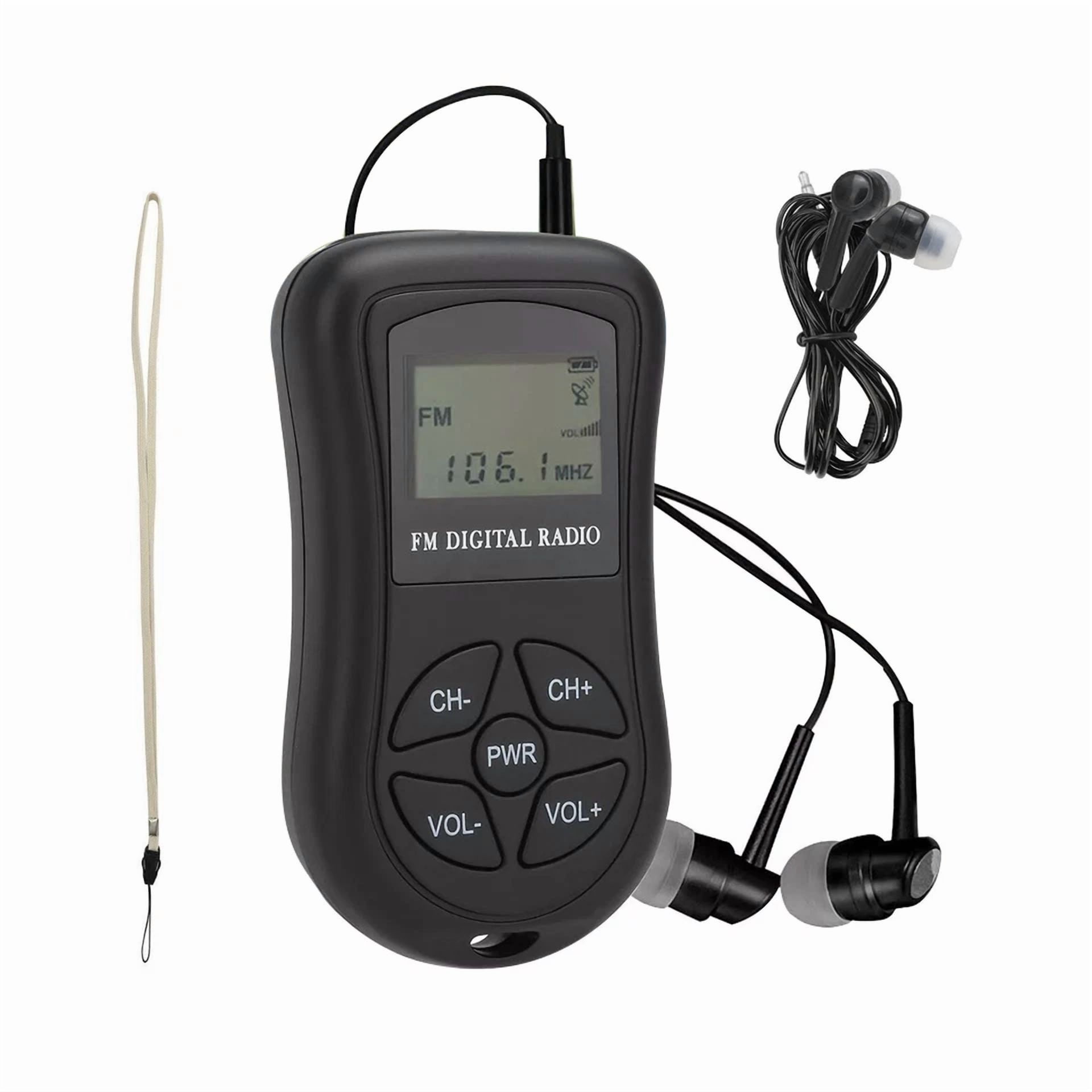 Rhea FM Radio Receiver with DSP Stereo Audio and Earphones (Portable, 8µv Sensitivity) pgyst