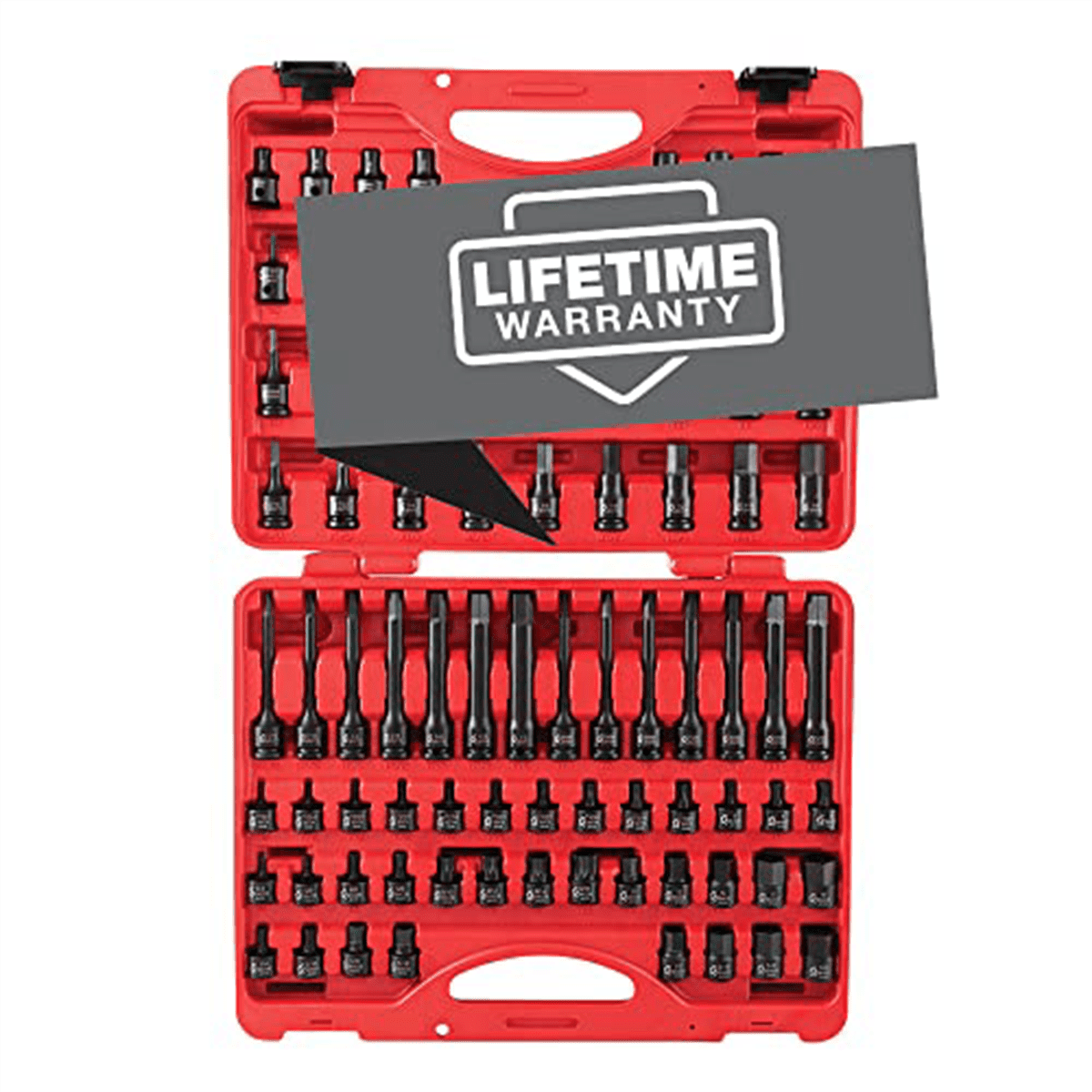 Sunex Tools 3/8 Inch Drive Master Hex Bit Impact Socket Set (Red, 84 Pieces) vki91