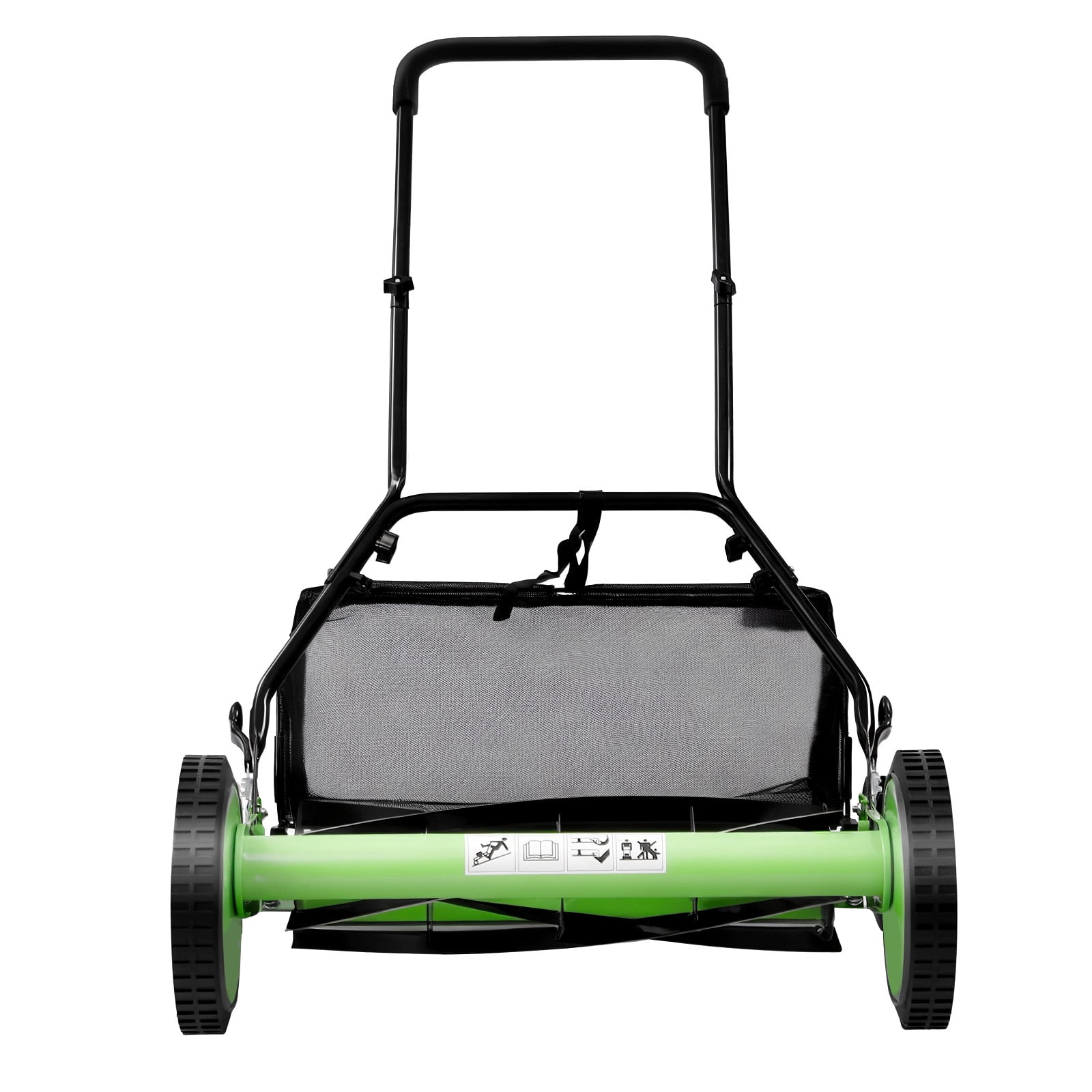ChicHomey 20-inch Manual Reel Lawn Mower, Adjustable 5-Blade Push Mower for Residential Lawns (Green, 20 in) 5elok