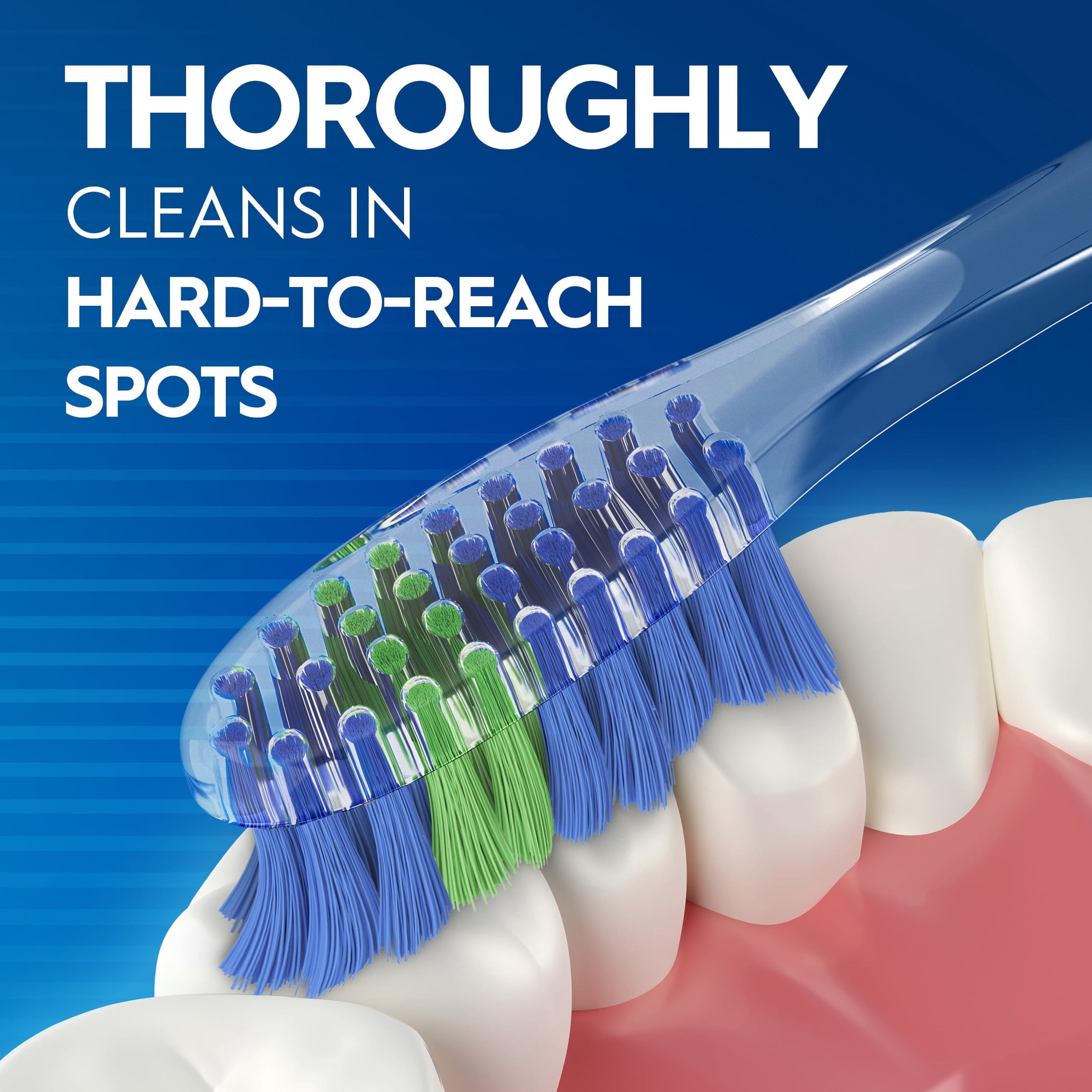 Oral-B Advanced Clean Manual Toothbrush, Soft Bristles, Color-Changing Indicator (6 Count) eg1n4
