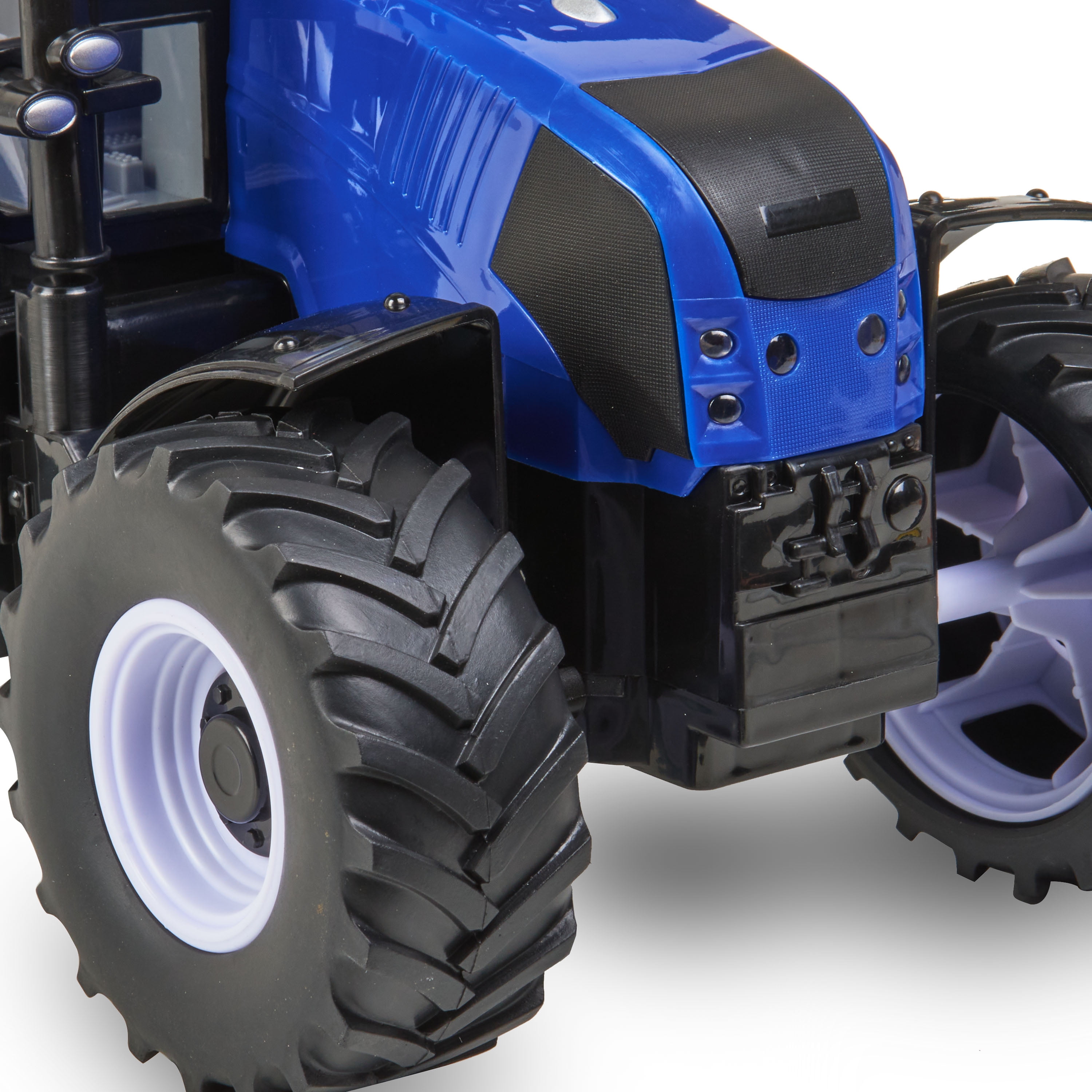 Adventure Force Farm Tractor Toy with Lights and Sounds (Blue, 1 ct) xyacq