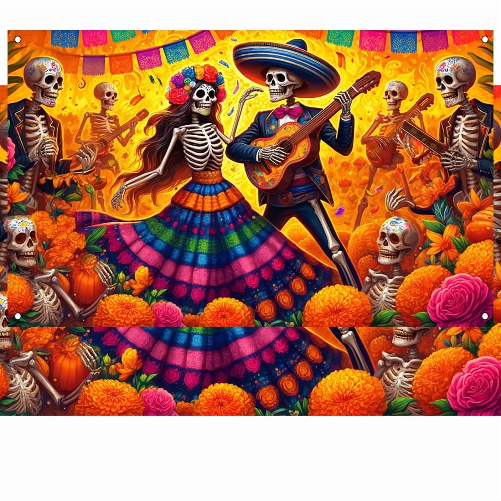 Generic Halloween Witch Magic Party Banner Decorative Wall Flag (Black, 70.87 in x 43.31 in) kkbq6