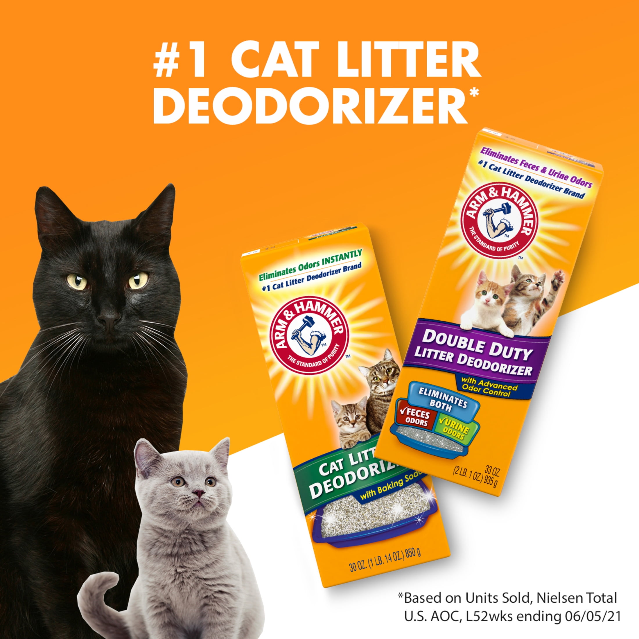 ARM & HAMMER Double Duty Cat Litter Deodorizer and Pet Odor Eliminator (33 oz) cby60