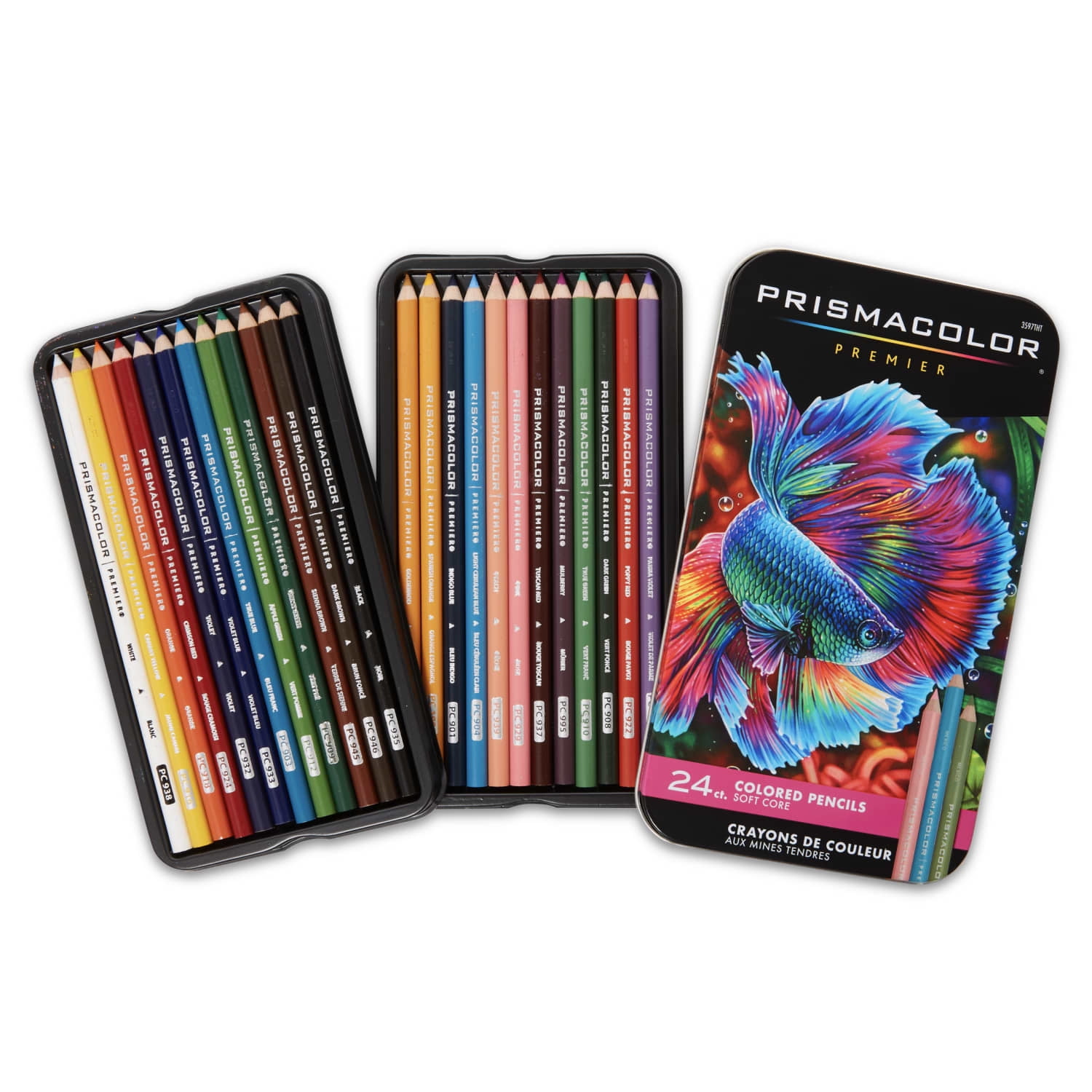 Prismacolor Premier Colored Pencils, Soft Core, Professional Artist Quality (24 Count) 3qmld