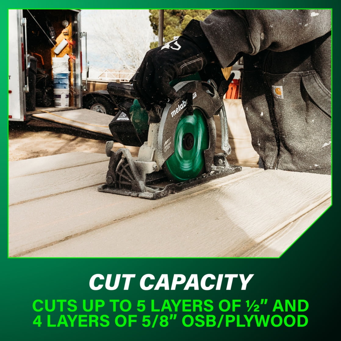 Metabo HPT 36V Cordless Circular Saw, Brushless Motor, High-Efficiency Cutting (7-1/4-In) ett55