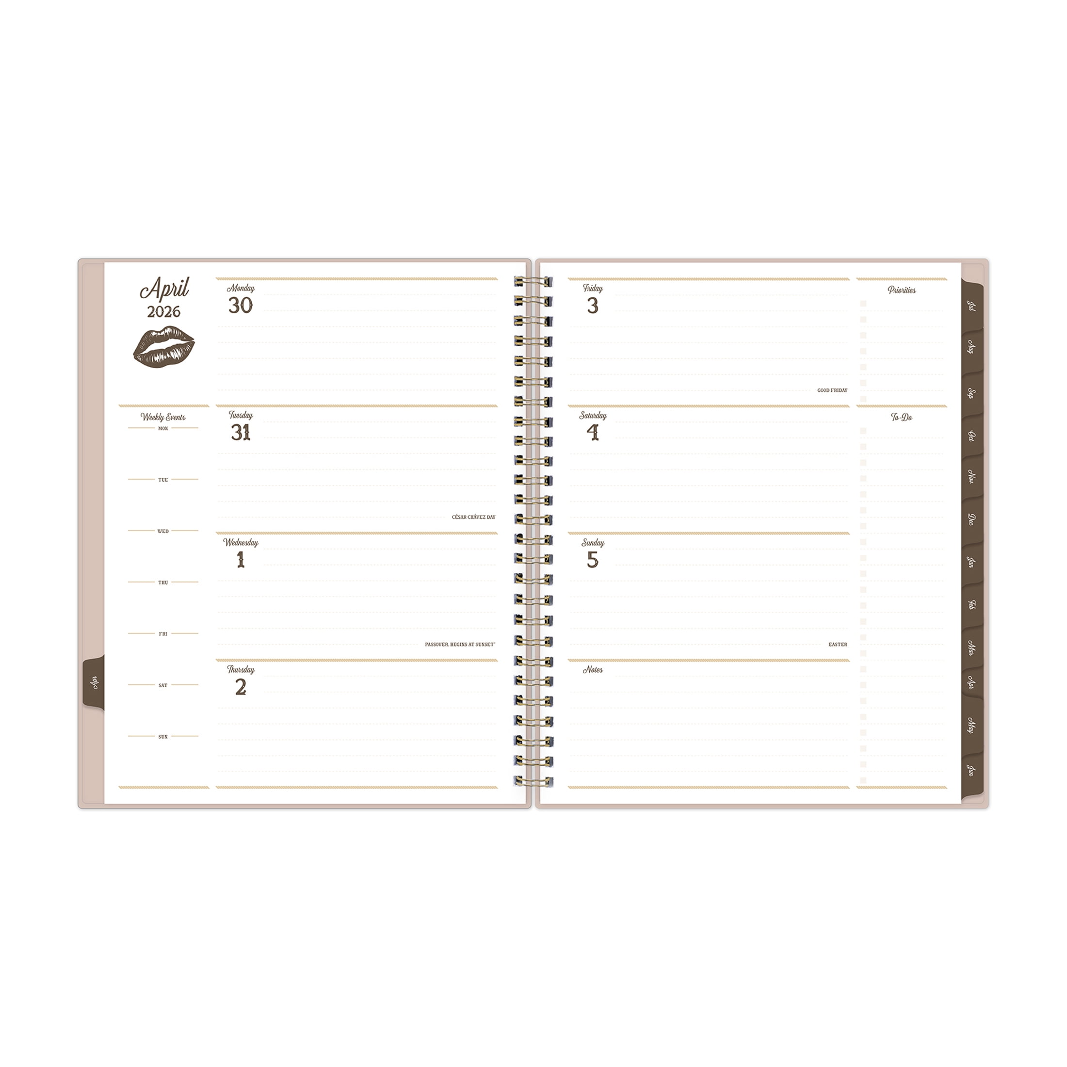 Blue Sky Jessie James Decker Academic Planner, Weekly & Monthly Organizer, Highland Tan (7 in x 9 in, 15-Month) y56mn