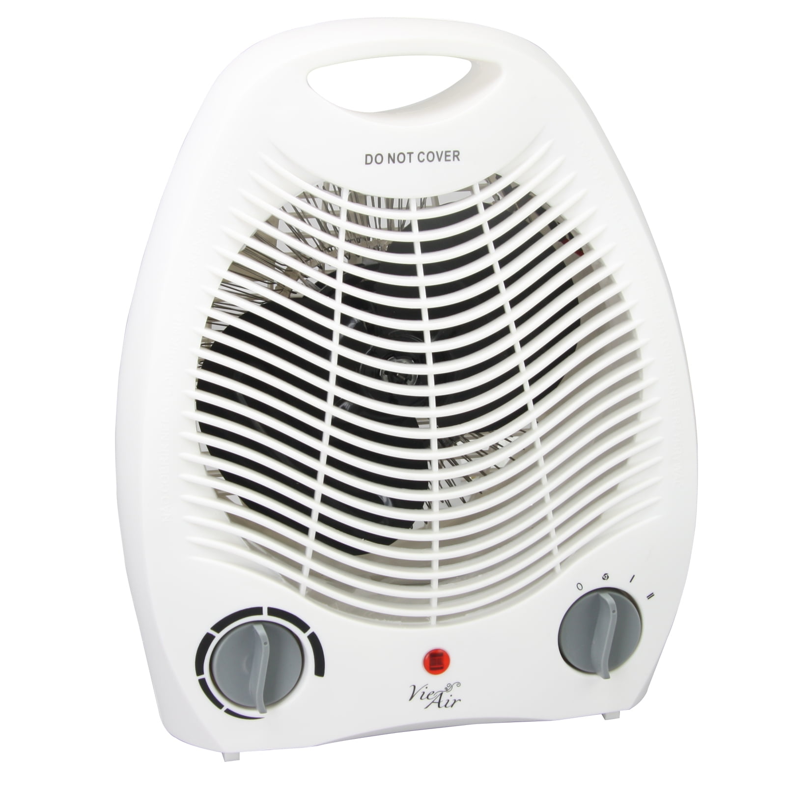 VieAir Portable Electric Fan Heater with Adjustable Thermostat (White, 1500W) znsv1