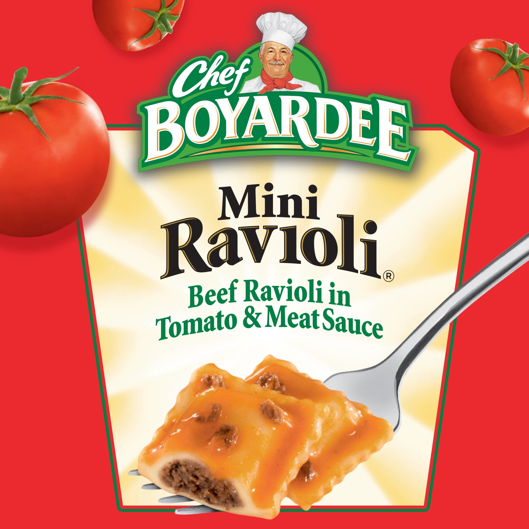 Chef Boyardee Mini Beef Ravioli Pasta in Tomato Sauce (15 oz) 41wca