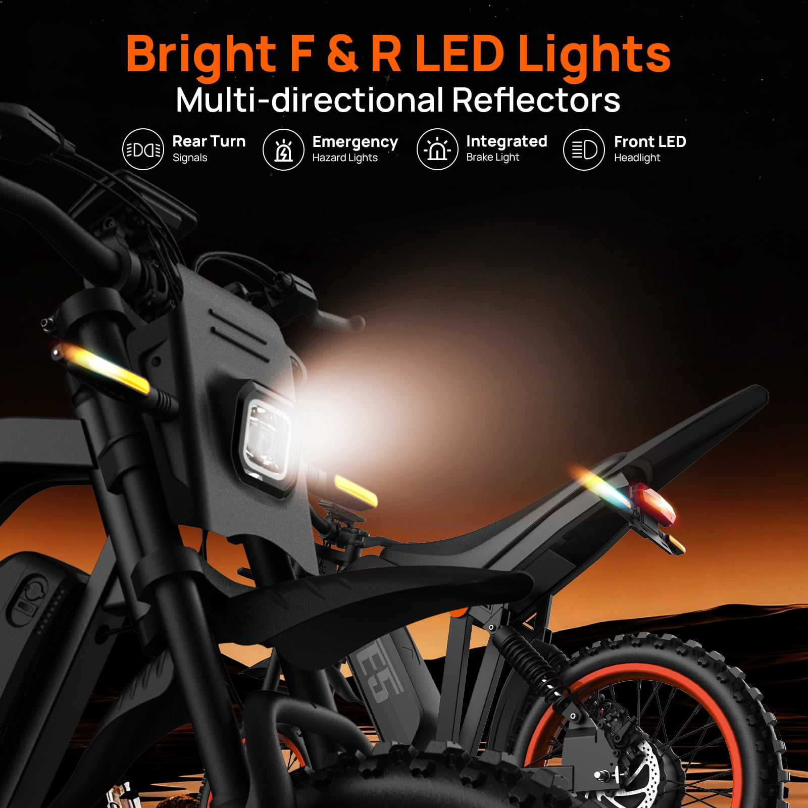 TieTie Electric Dirt Bike for Adults and Teens, Off-Road Motorcycle with 1500W Motor and 48V Battery (Black) fkuyt