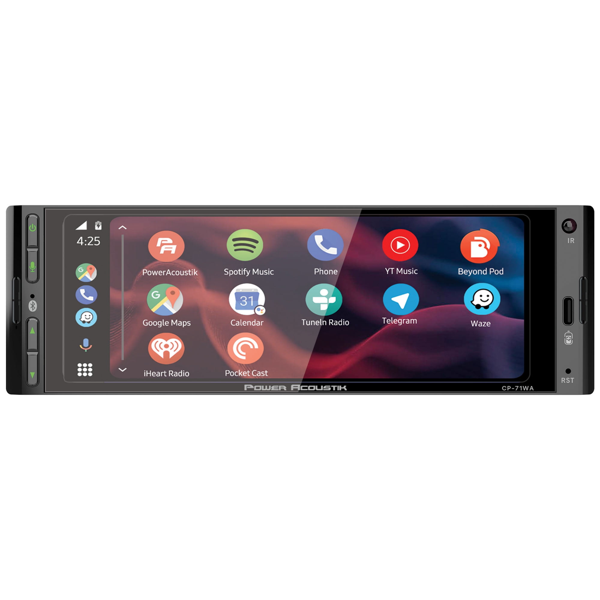 Power Acoustik CP-71WA Single DIN Car Stereo with 6.5 in Touchscreen, Wireless Apple CarPlay and Android Auto (6.5 in) xc2v1
