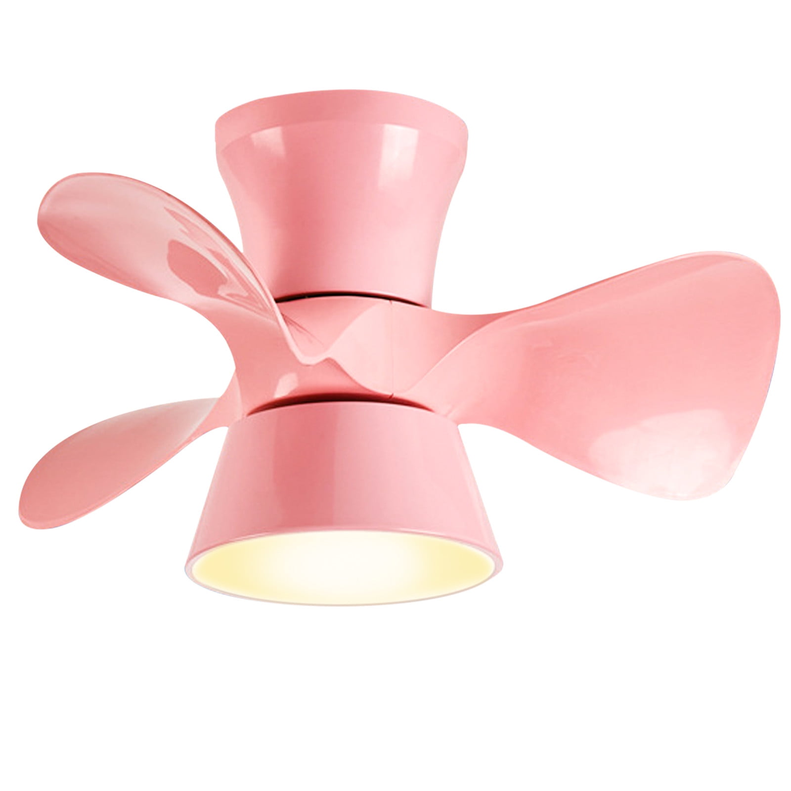 Xaoshaoyi Modern LED Ceiling Fan with Dimmable Light and Remote Control (Pink, 20 in) 3tlzg