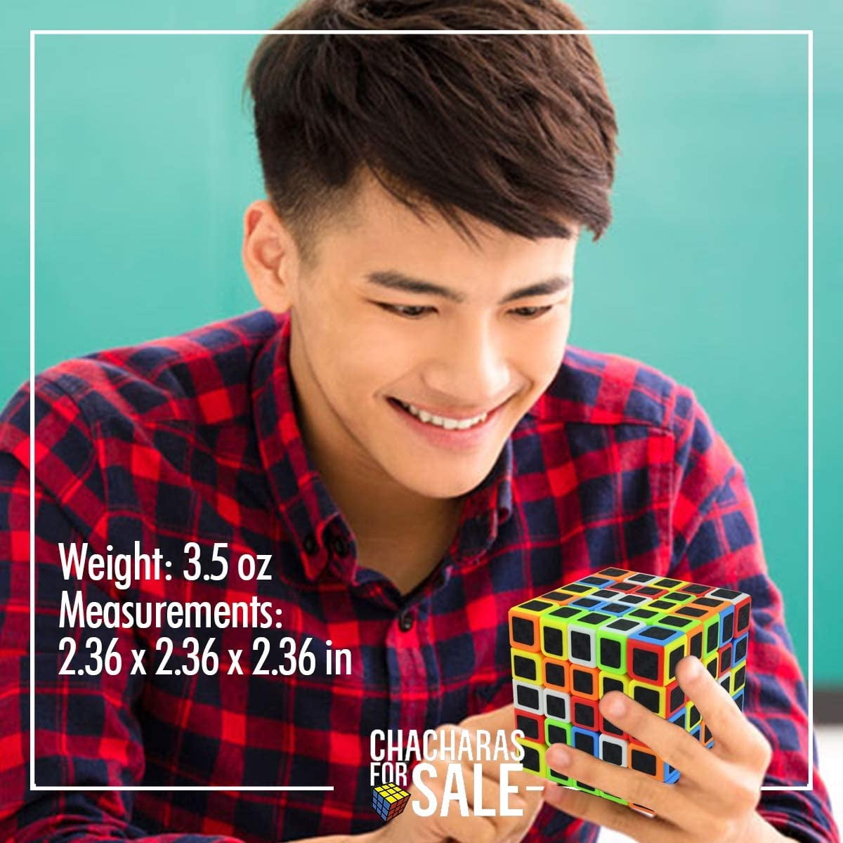 TiokMc 5x5 Speed Cube Puzzle Toy, Smooth Fast-Spinning Brain Teaser for Kids and Adults (Stickerless, 2.5 in) q8jcv