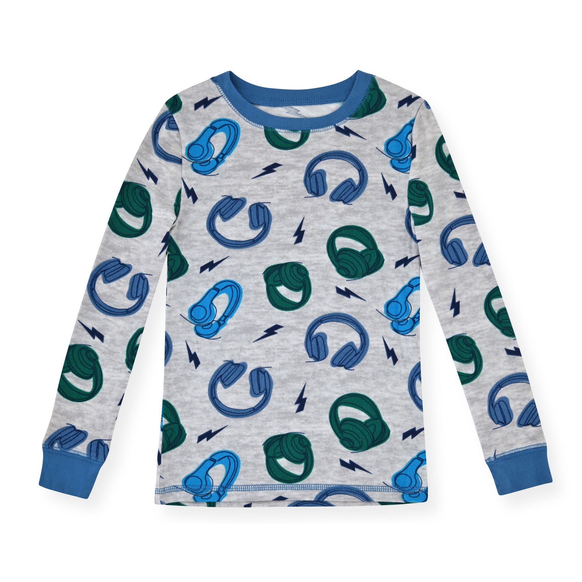 Sleep On It Boys 2-Piece Pajama Set Long Sleeve Snug-Fit Sleepwear (Music, Size 5) ml9gt