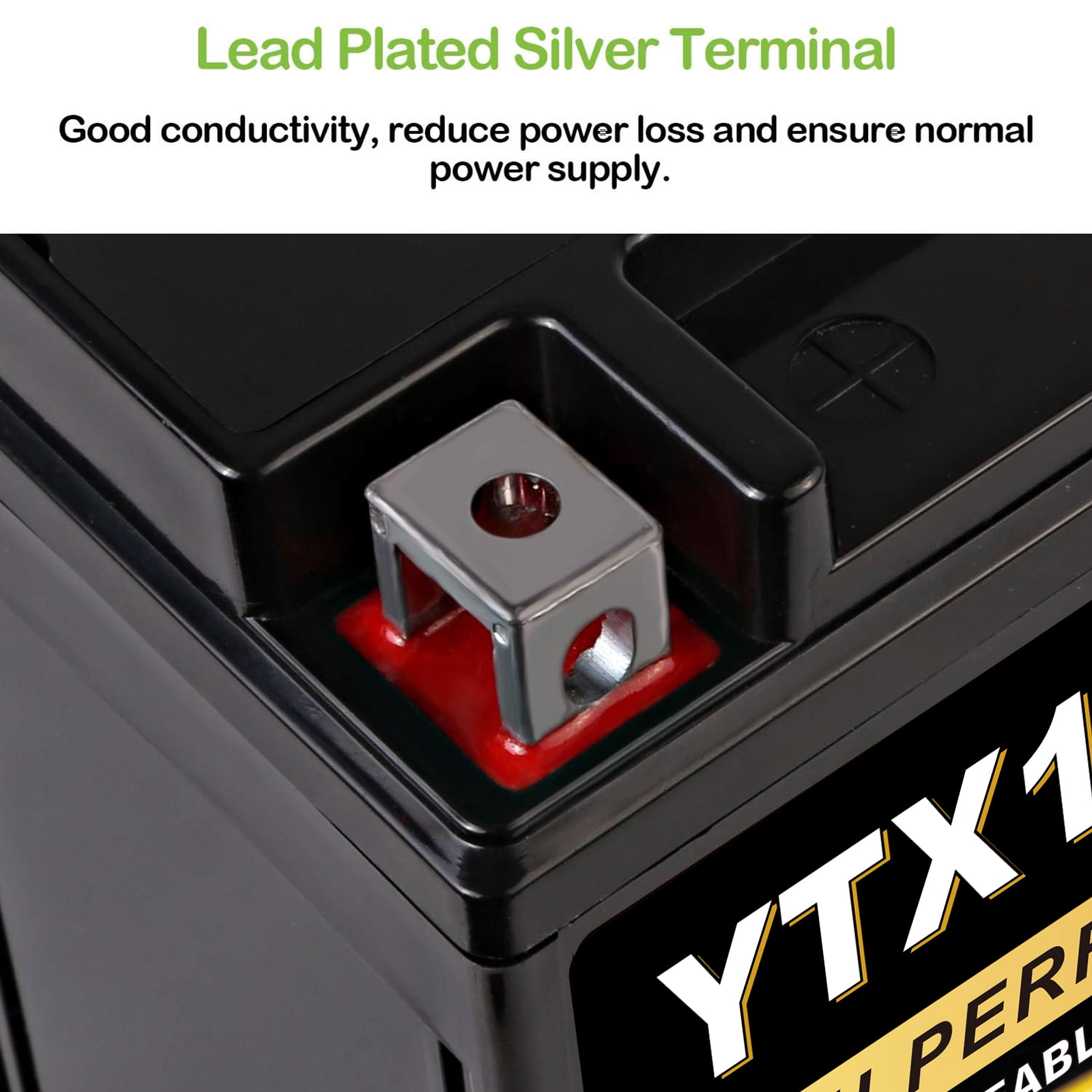 ANLIBATT YTX14-BS Powersport Battery 12V 12Ah 200CCA Sealed AGM Maintenance-Free Replacement (5.90 in x 3.43 in x 5.71 in) oc0gv