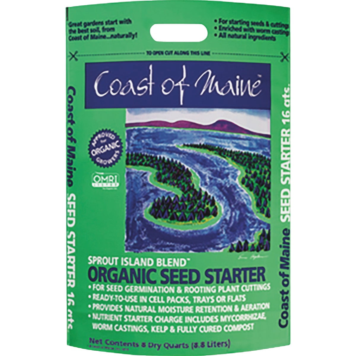 Coast Of Maine Sprout Island Blend Organic Seed Starter Mix (Natural, 48 qt Total) nk562