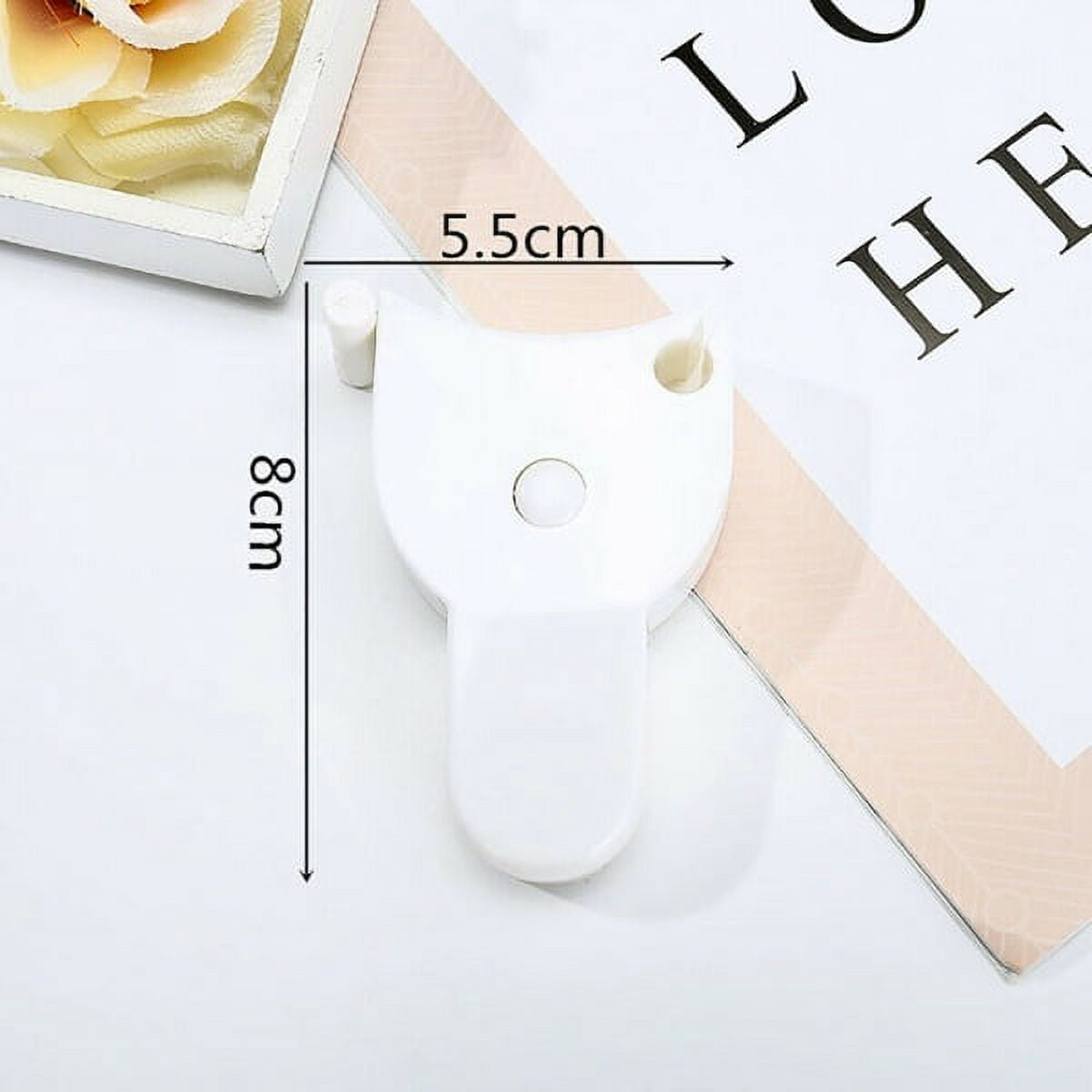 Sportuli Body Measuring Tape, Retractable Tape Measure for Fitness and Weight Loss Tracking (White, 60 in) nu60g