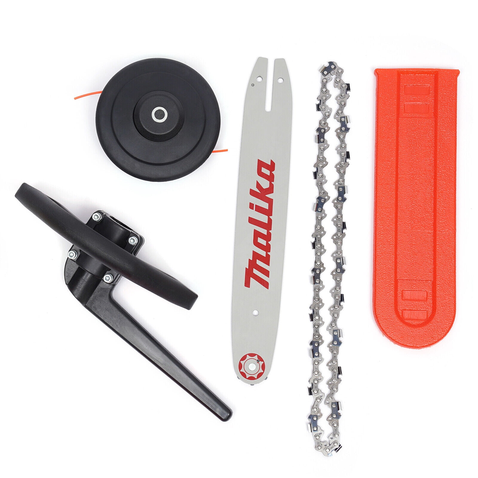 Fetcoi 52cc 2-Cycle Gas String Trimmer and Edger Multi-Tool System (Black, 33.81 fl oz) nhh1o