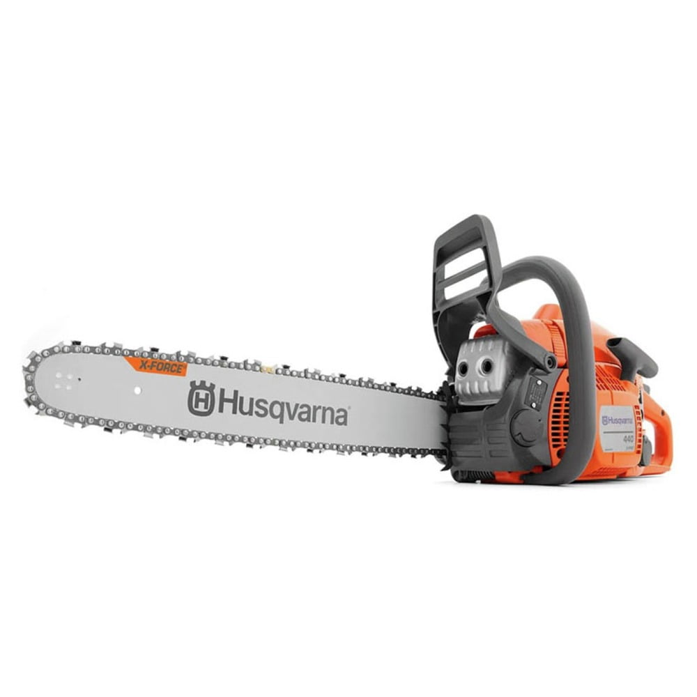 Husqvarna 440 Gas Powered Chainsaw with X-Torq Engine and LowVib Technology (Orange, 18 in) aitp6