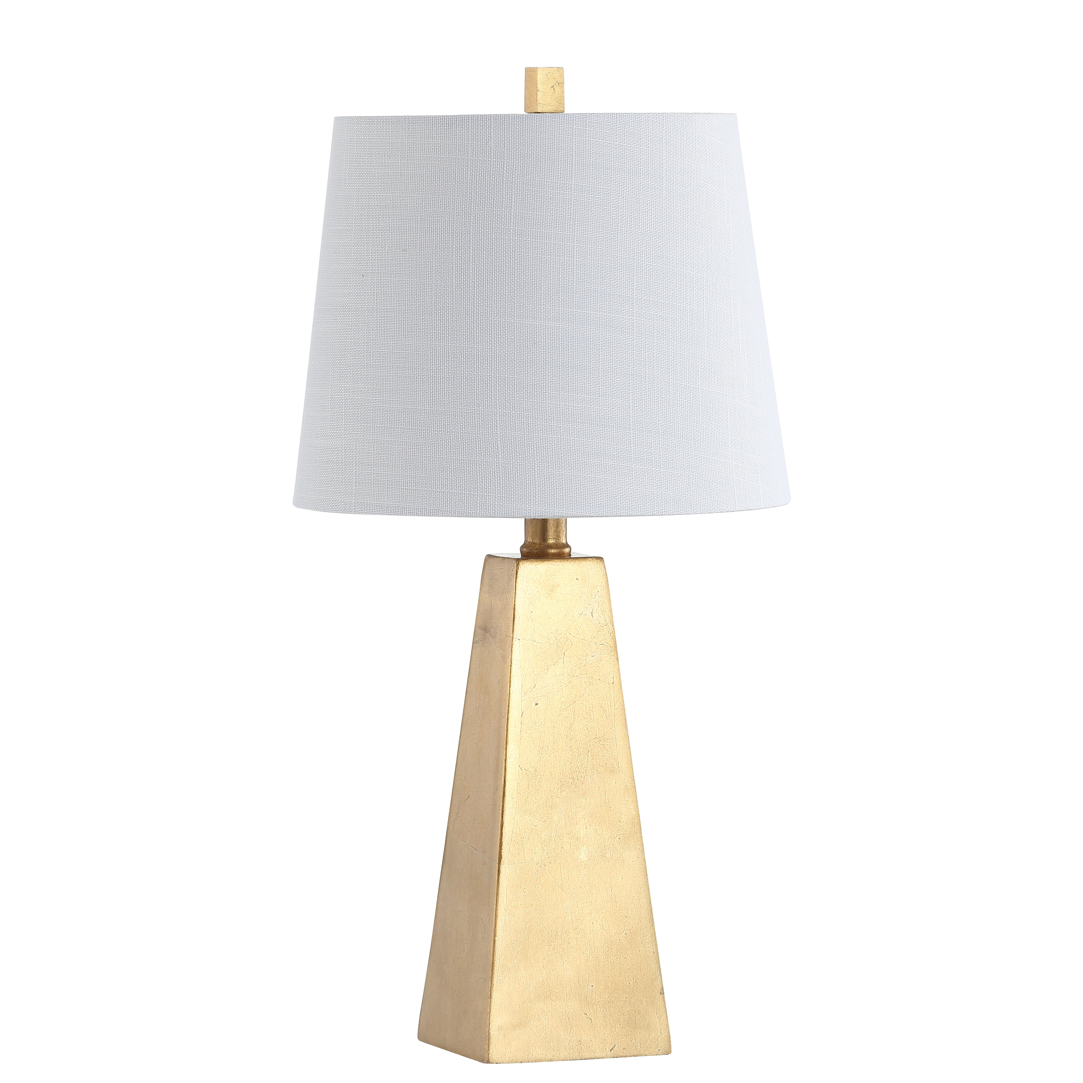 JONATHAN Y Owen Contemporary Resin LED Table Lamp, Gold Finish (20.5 in) z8pbb