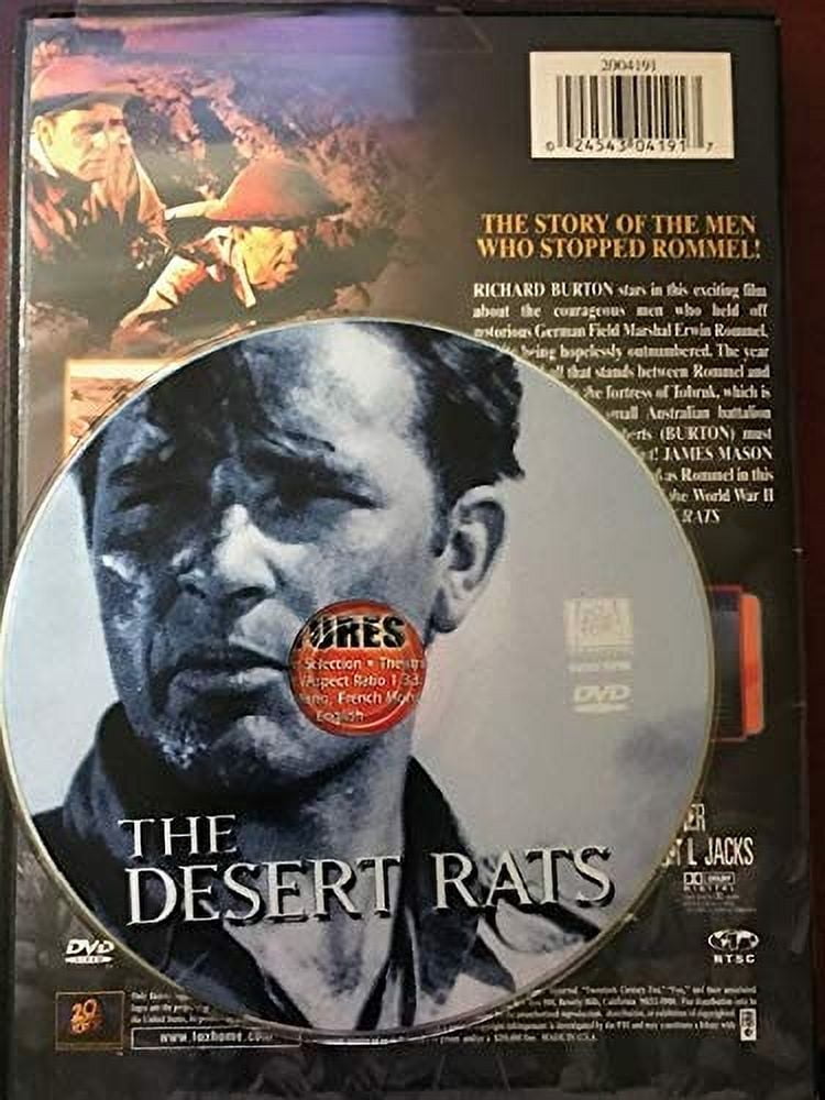 20th Century Studios The Desert Rats (DVD, 1 Disc) ef1g5