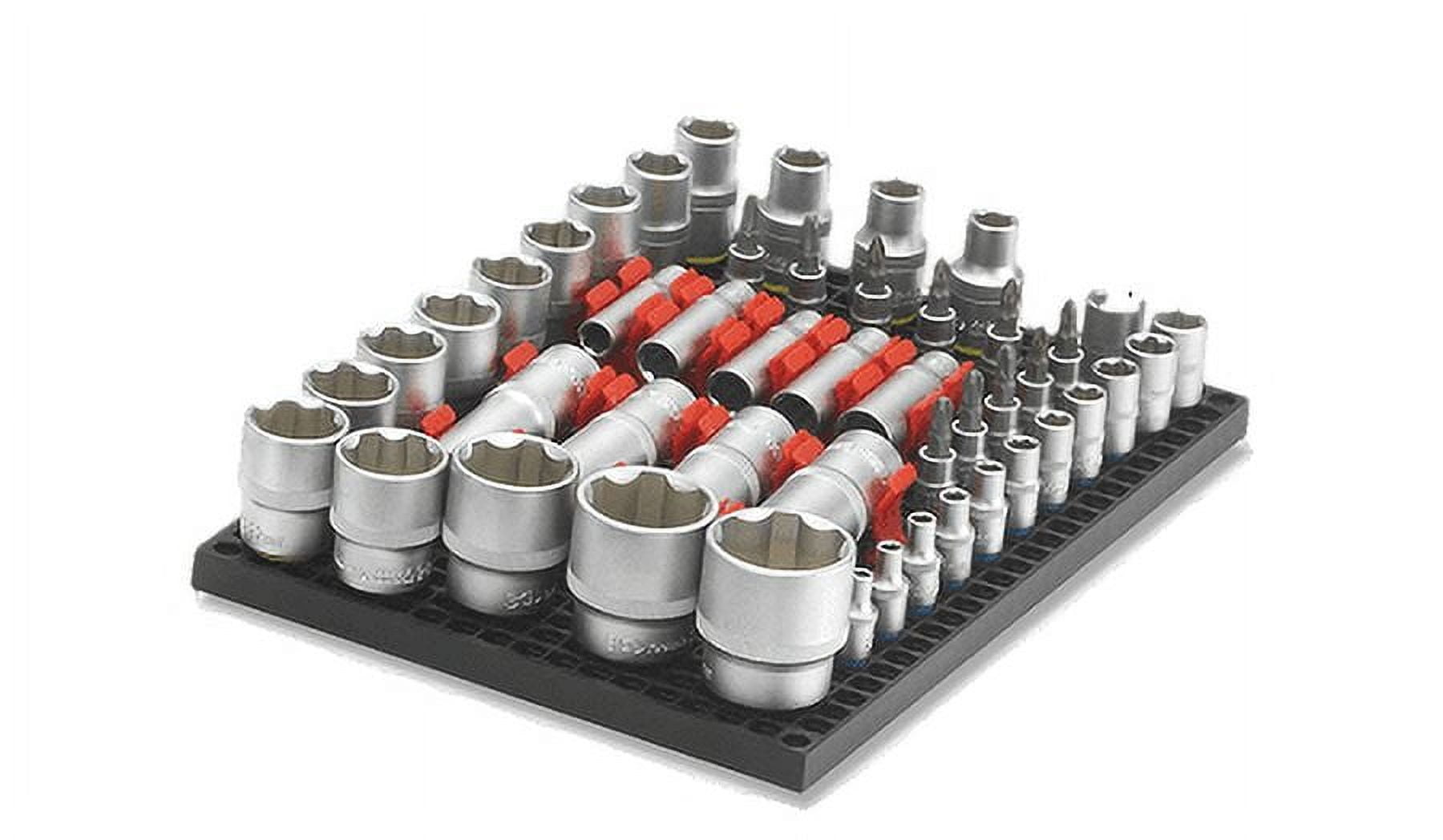 Organizer Genie Tool Organizer Kit with Pegboards and Socket Holders (Black, 76-Piece Set) dv62r
