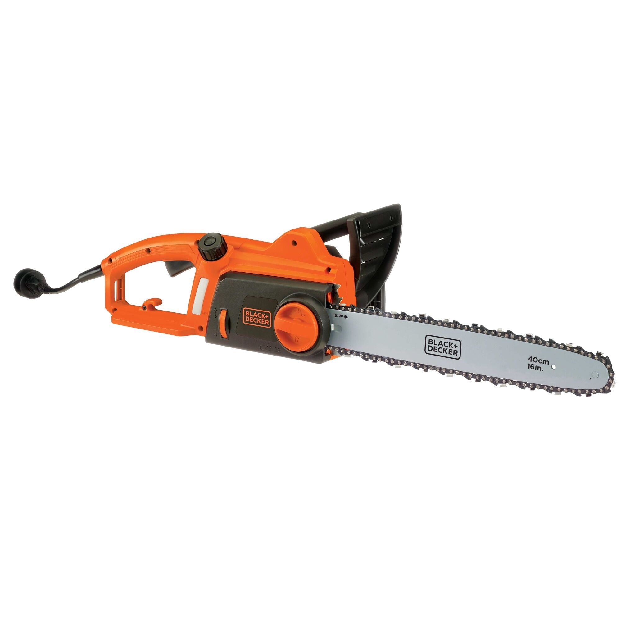 BLACK+DECKER 16 in 12 Amp Corded Electric Chainsaw with Tool-Free Tensioning (Black, 10 lb) udko7