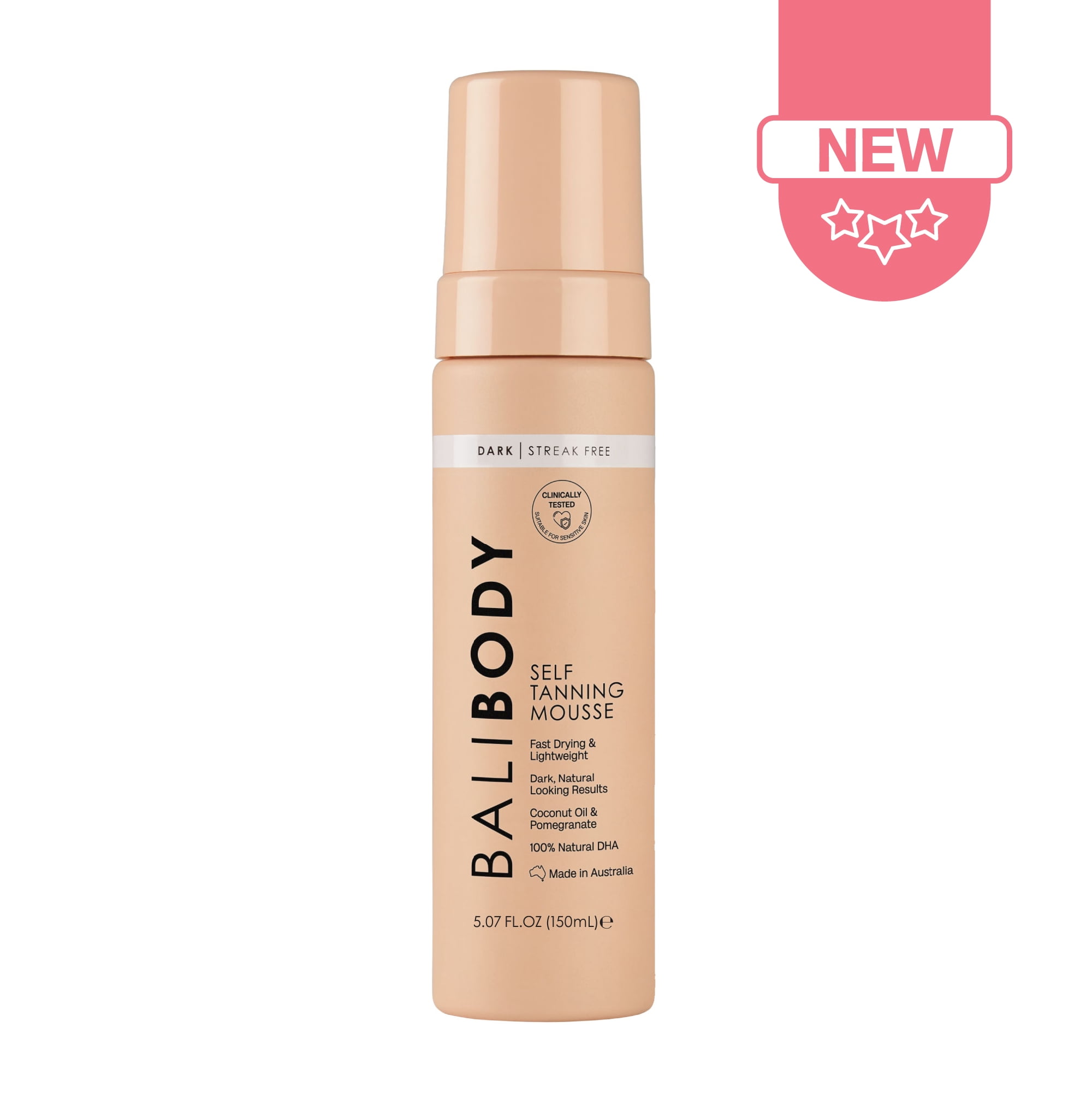Bali Body Sunless Self Tanner Mousse (Dark, 5.07 fl oz) 7kt4a