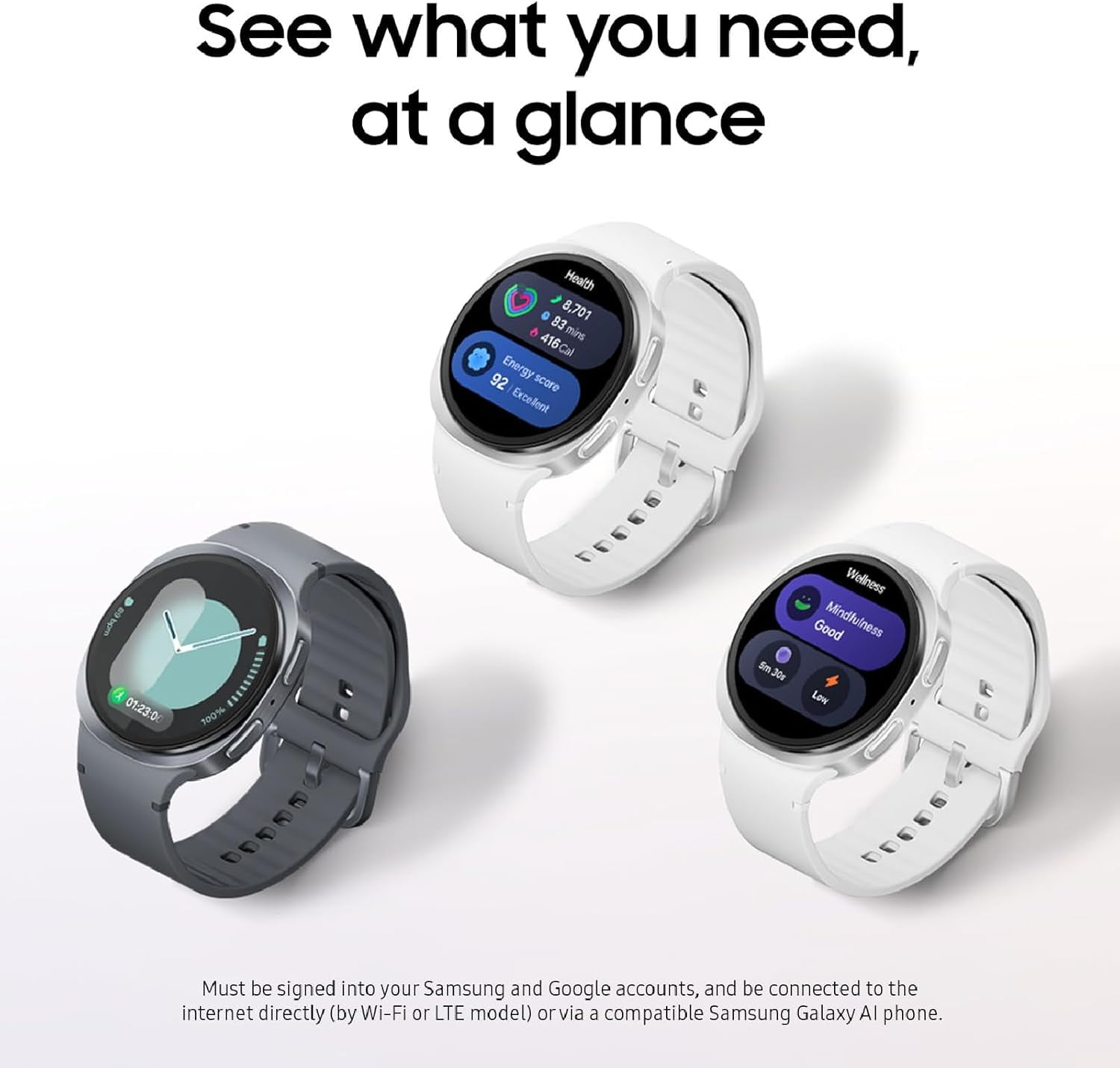 Samsung Galaxy Watch8 Smart Watch (Graphite, 44 in) yshkq