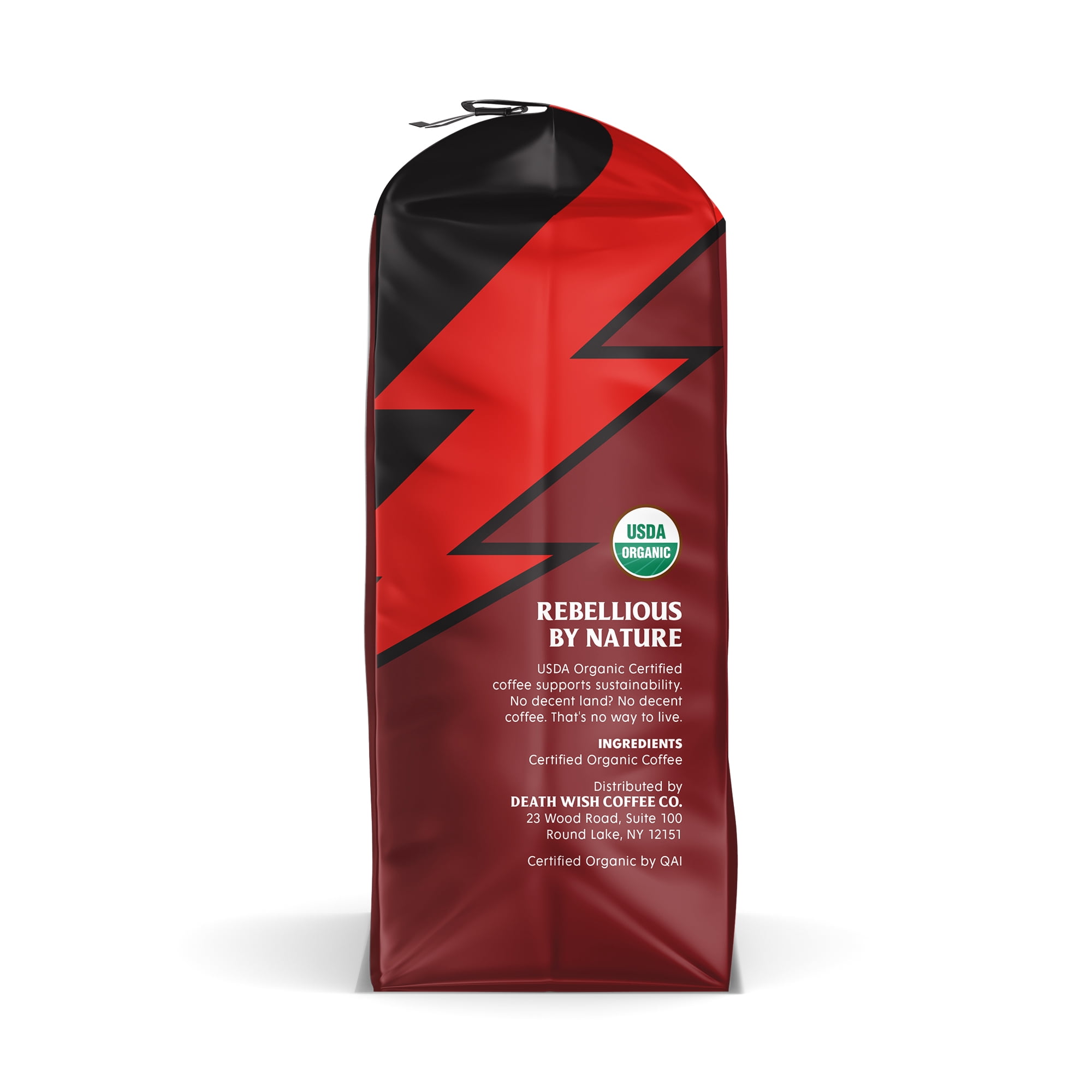 Death Wish Coffee Dark Roast Whole Bean Organic Coffee (10 oz) bqgt6