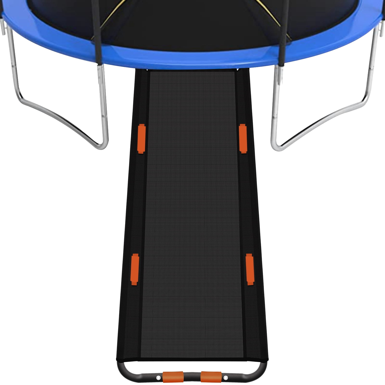 ROMUCHE Trampoline Slide and Ladder Attachment with Safety Handles (Black, 61.4 in x 18.1 in) 64hlt