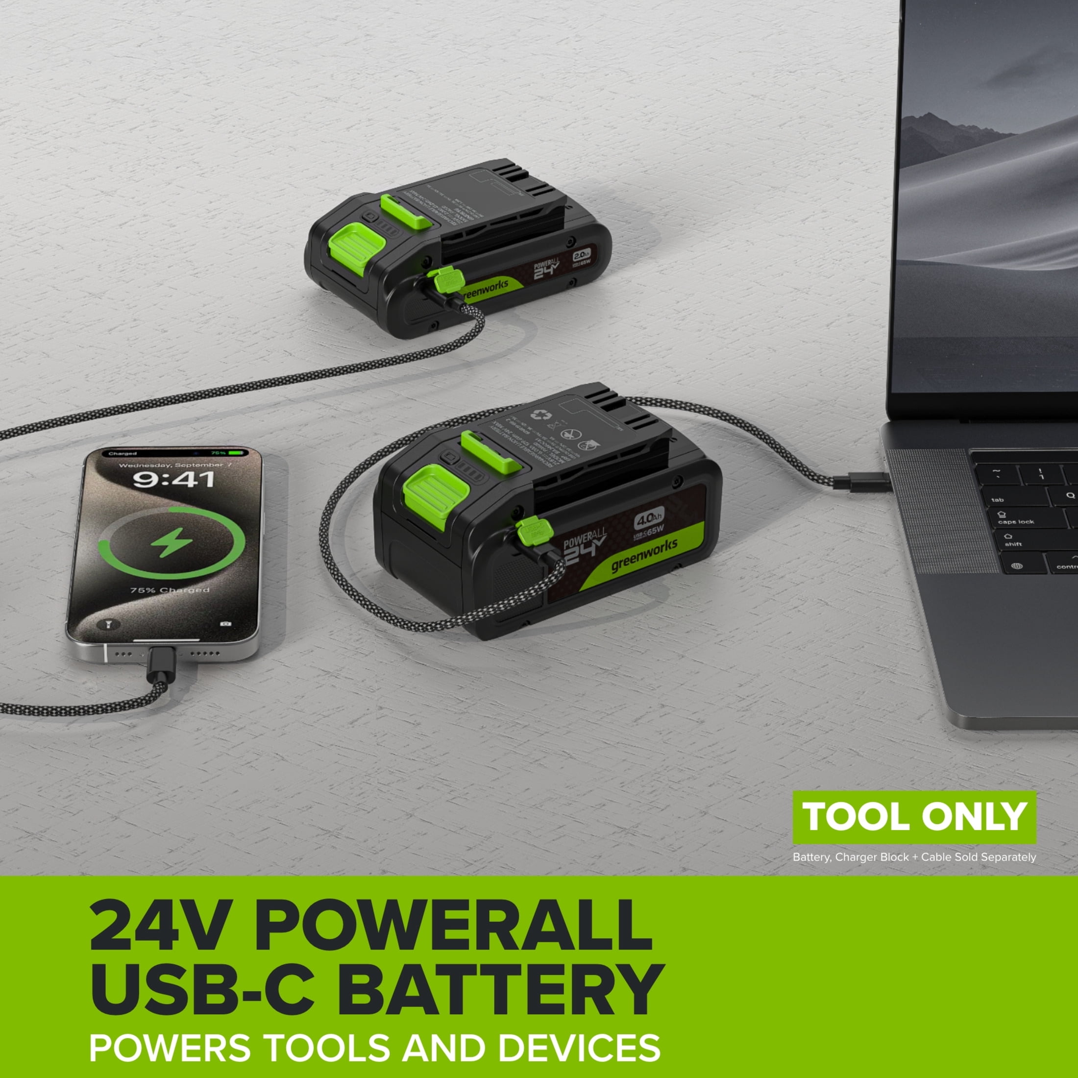 Greenworks PowerAll 24V Brushless 6-1/2 in Circular Saw (5000 RPM, Tool Only) dwp7v